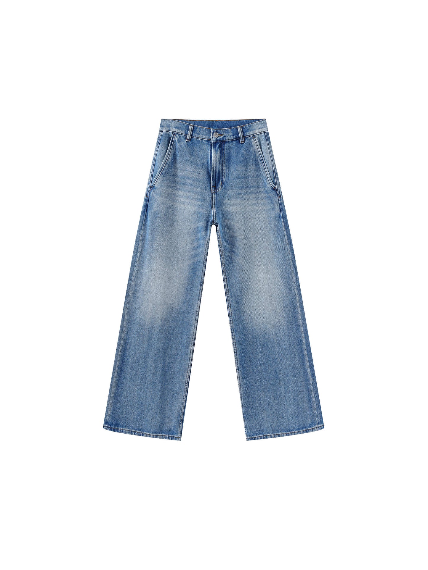 High Waisted Washed Out Boyfriend Jeans