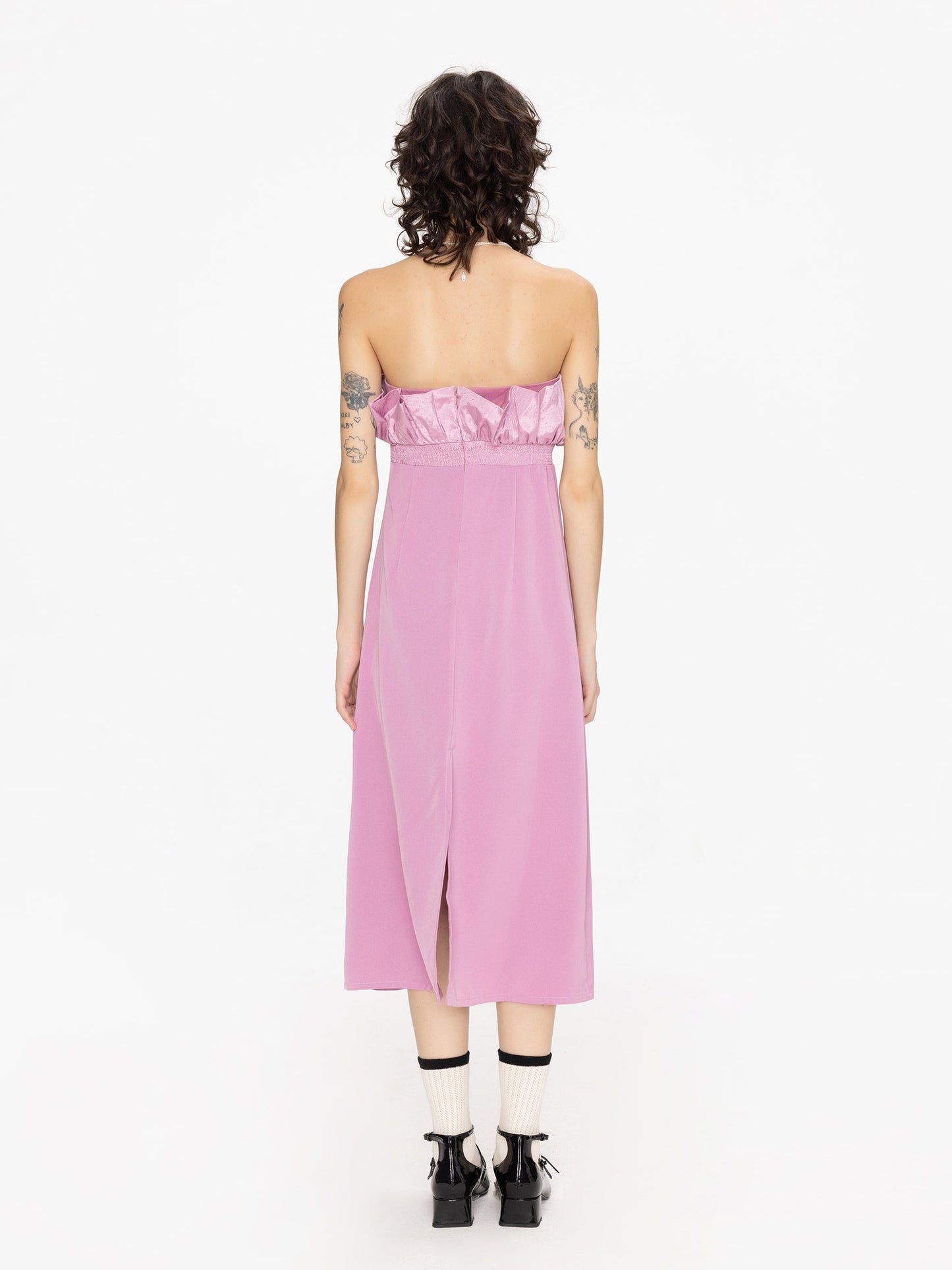 Ruffled Empire Waist Dress