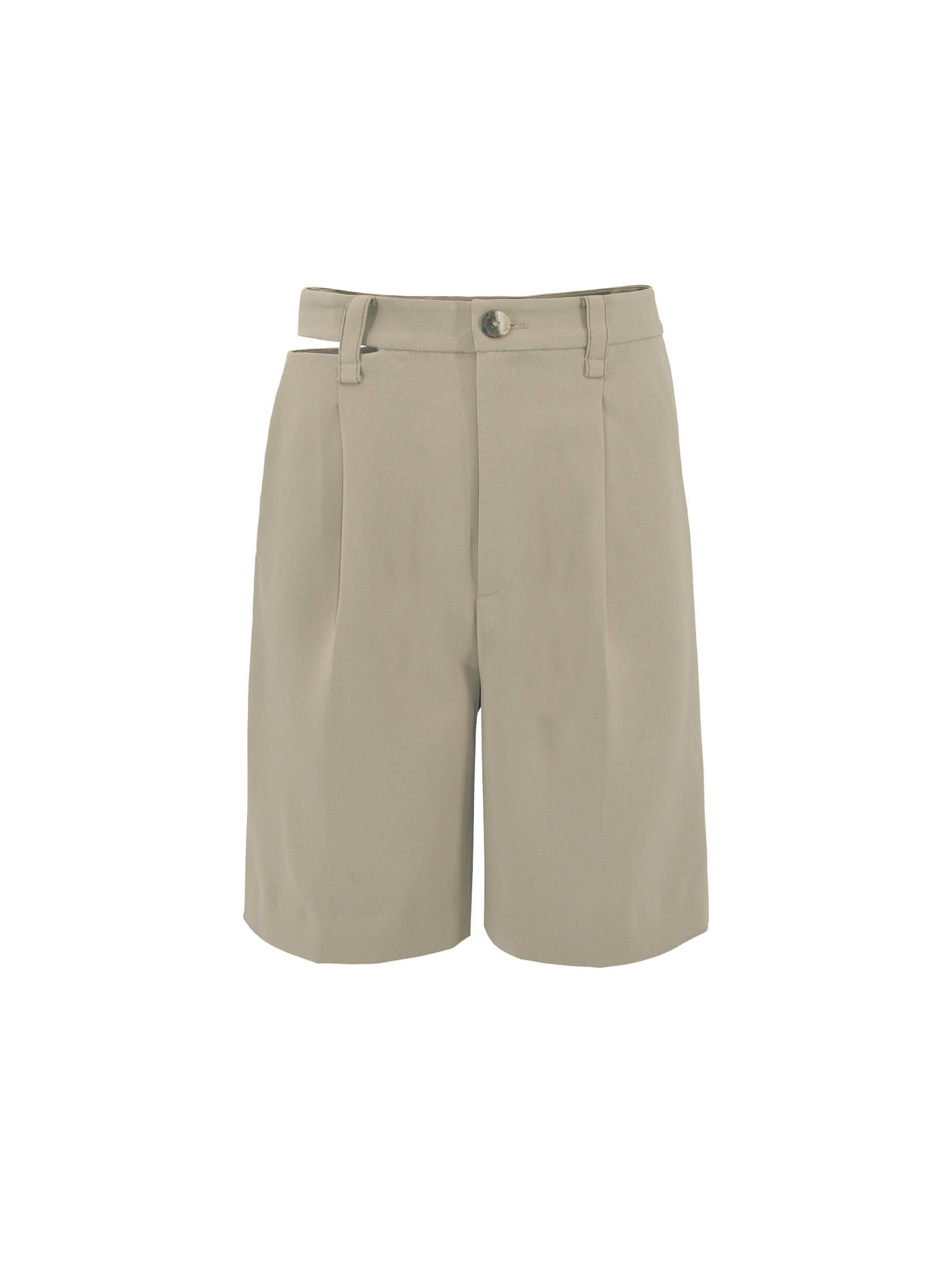 Asymmetric Cut Out Tailored Shorts