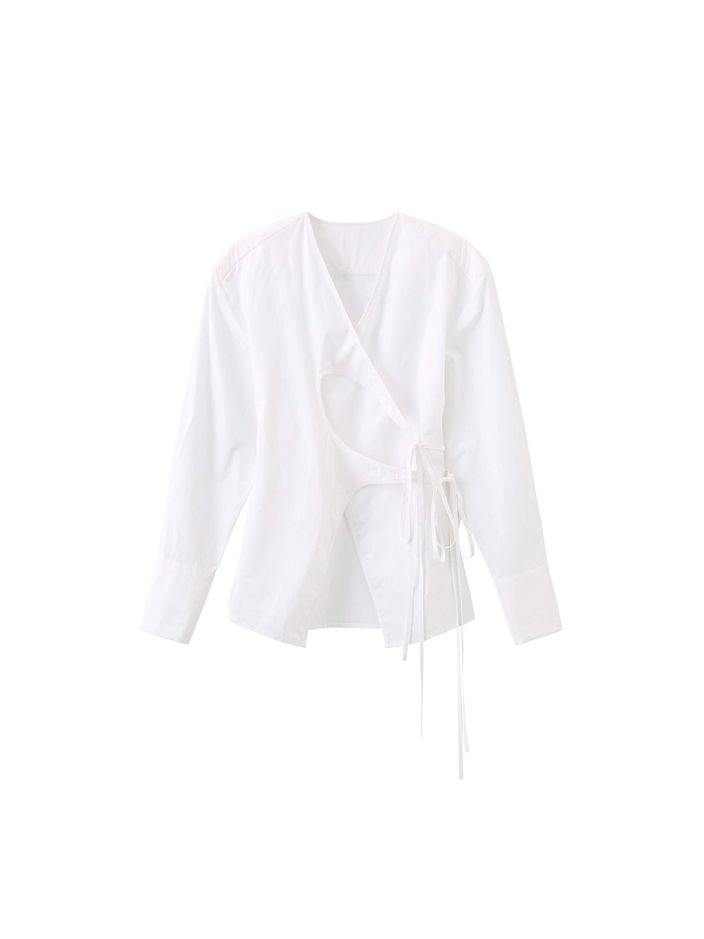 V-Neck Criss-Crossed Layered Blouse