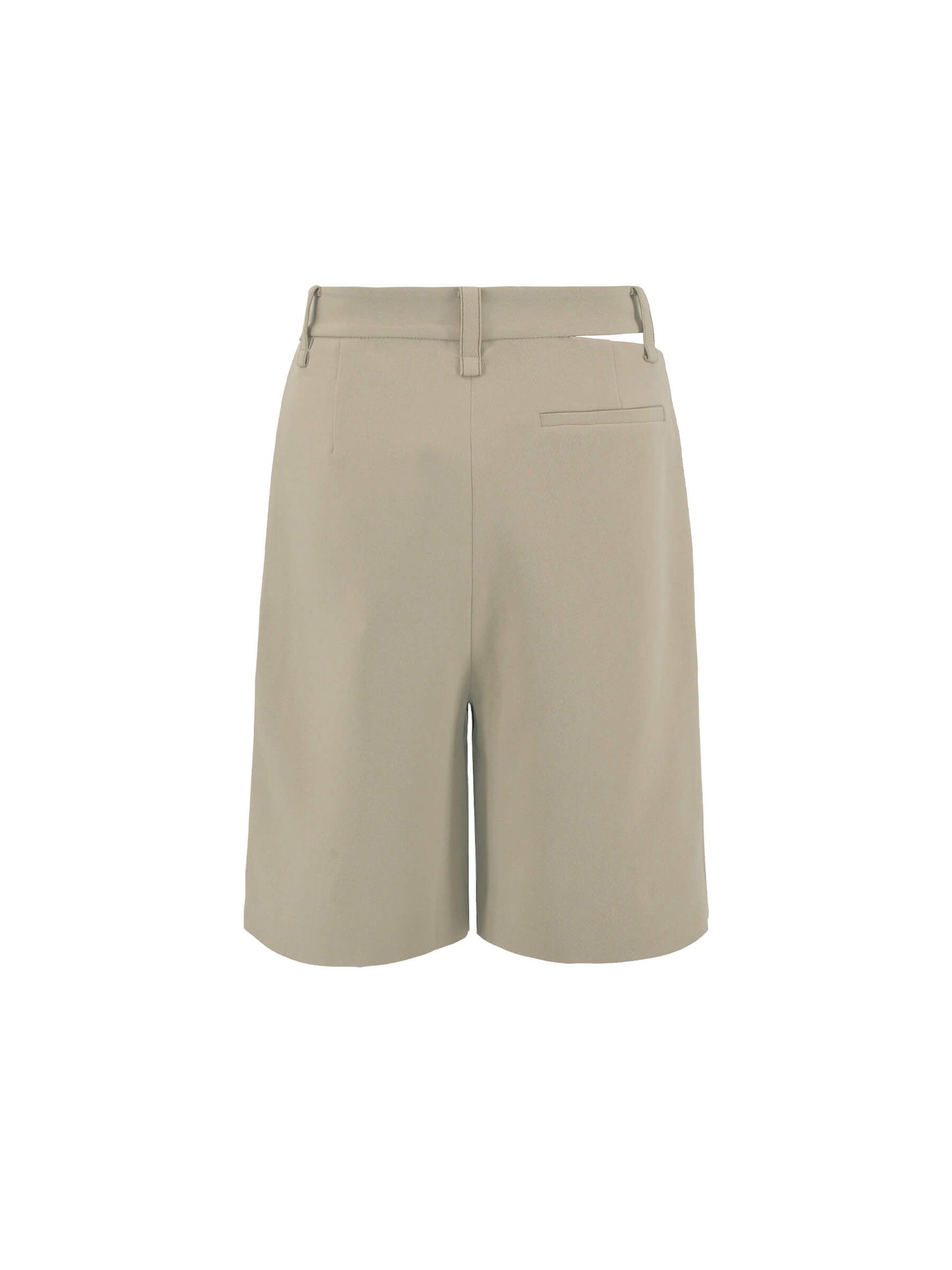 Asymmetric Cut Out Tailored Shorts