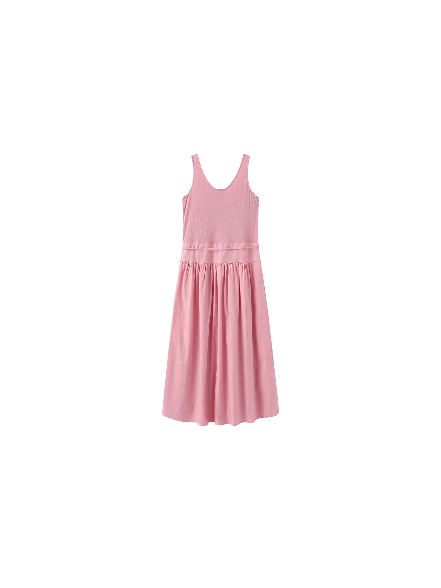 Panelled Henley Neck Vest Dress
