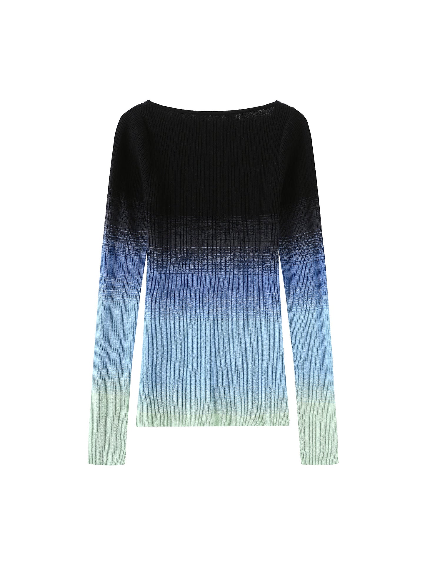 Gradient Coloured Thin Cardigan