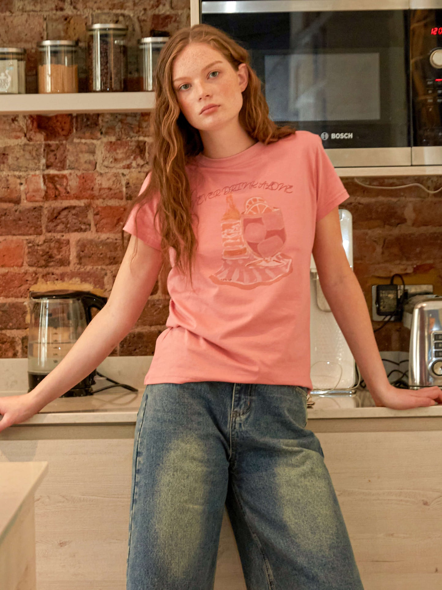 Printed Casual Short-Sleeve Top