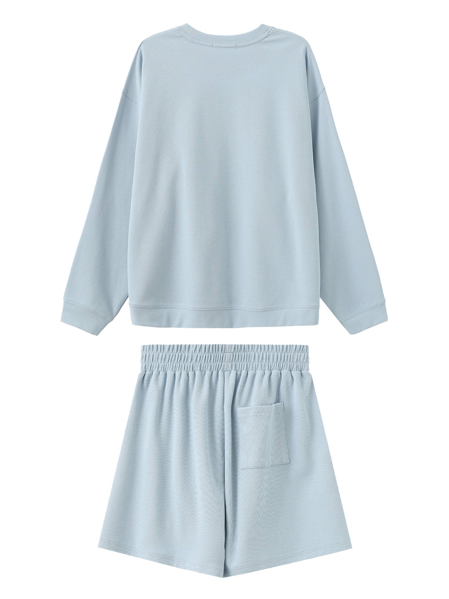 Oversized Long Sleeve T-Shirt and Matching Shorts