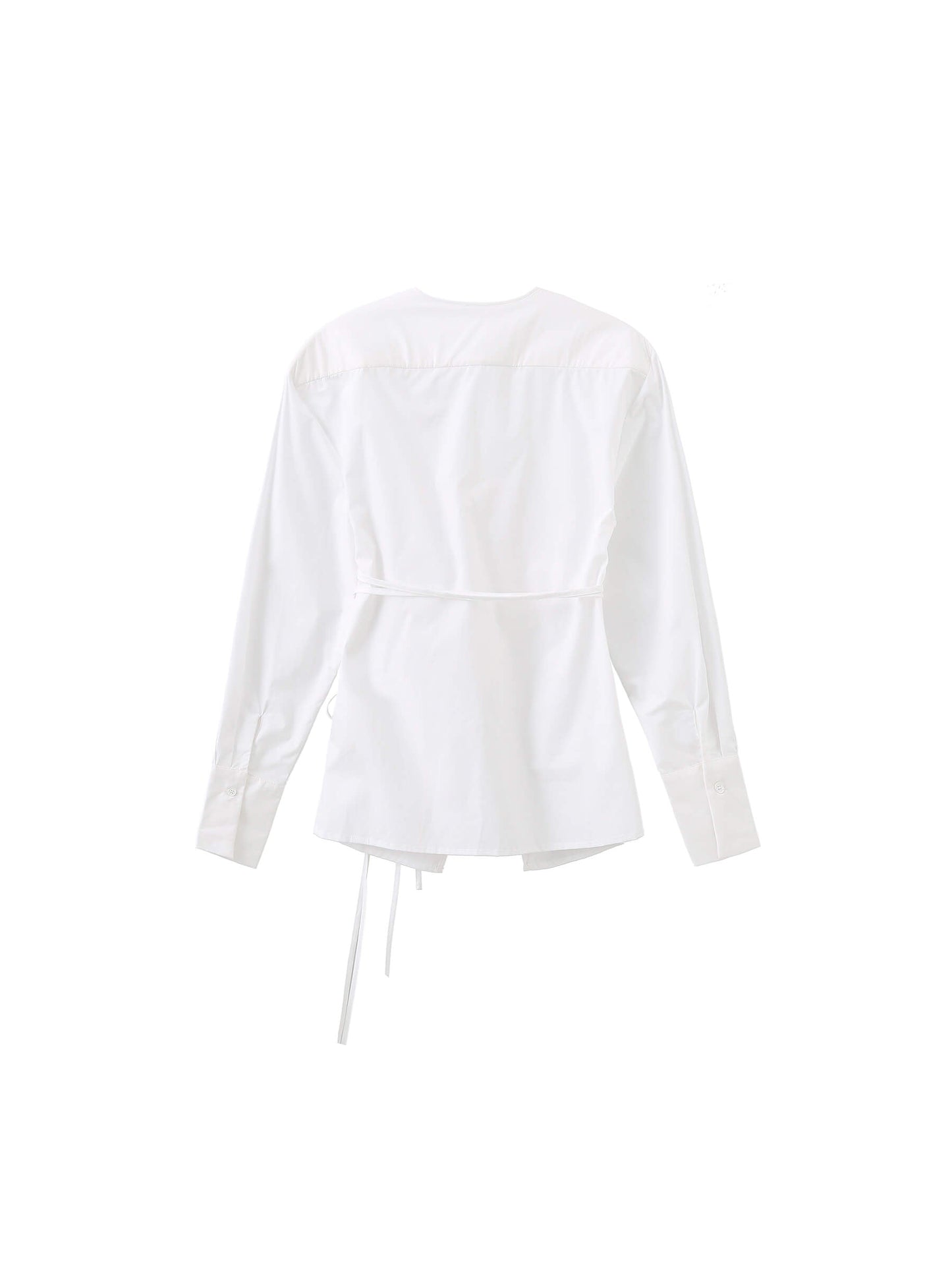 V-Neck Criss-Crossed Layered Blouse