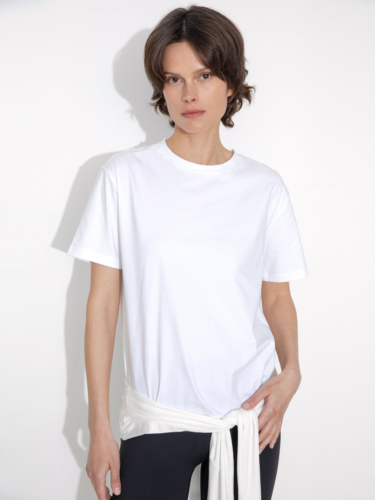 C by CUBIC Oversized Crew Neck Solid T-Shirt