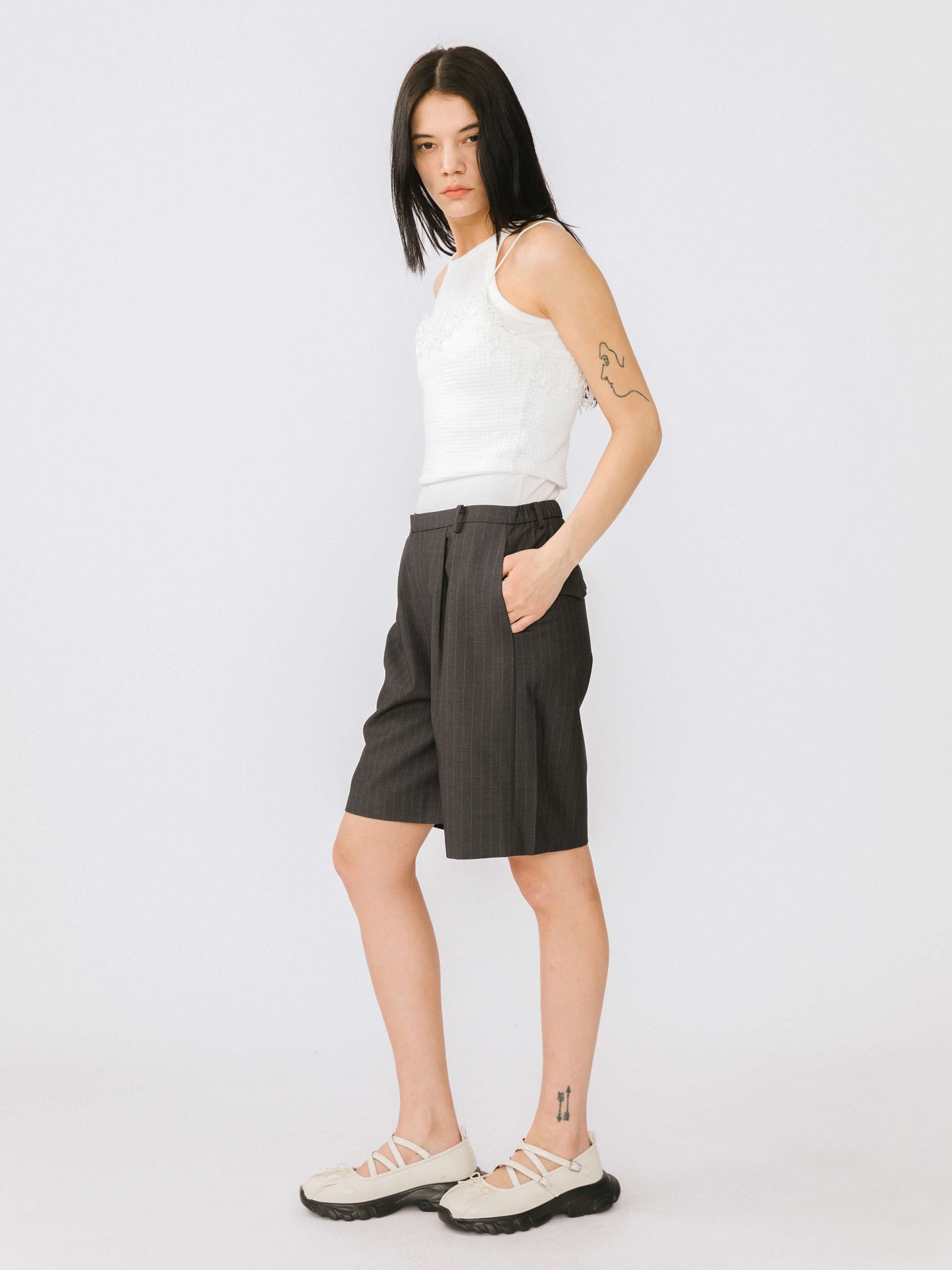 Cropped Tassel Trimmed Cami Top