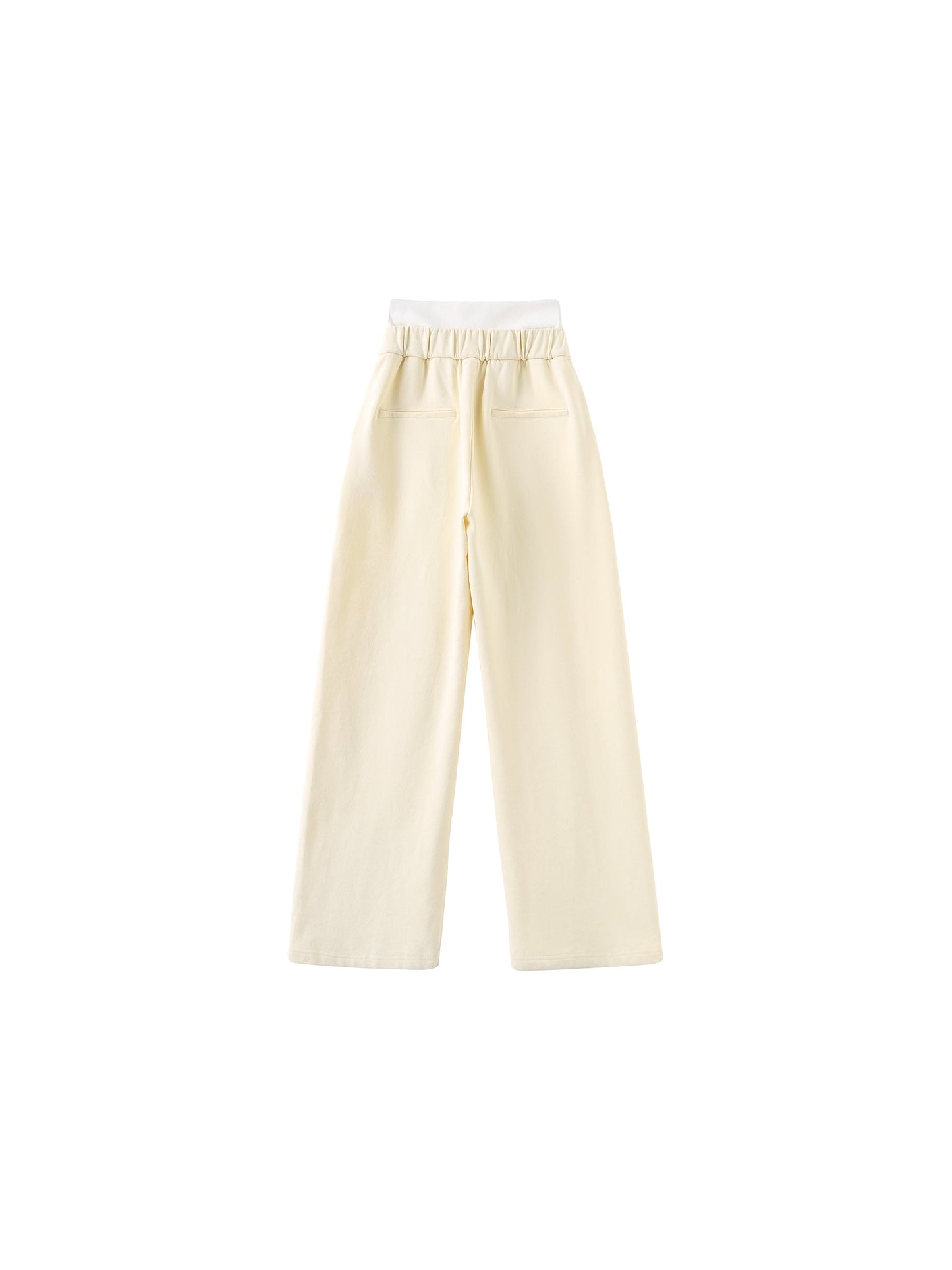 Straight Leg Casual Jersey Trousers