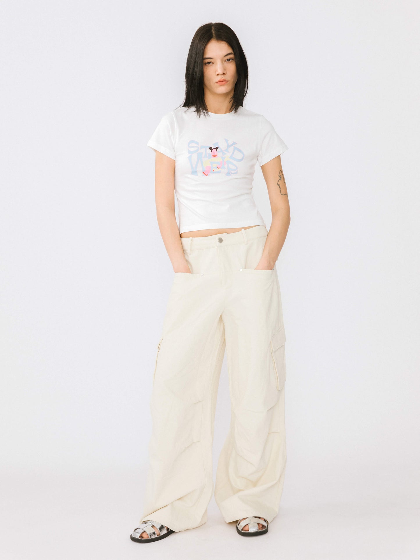 "Stay Weird" Printed T-Shirt