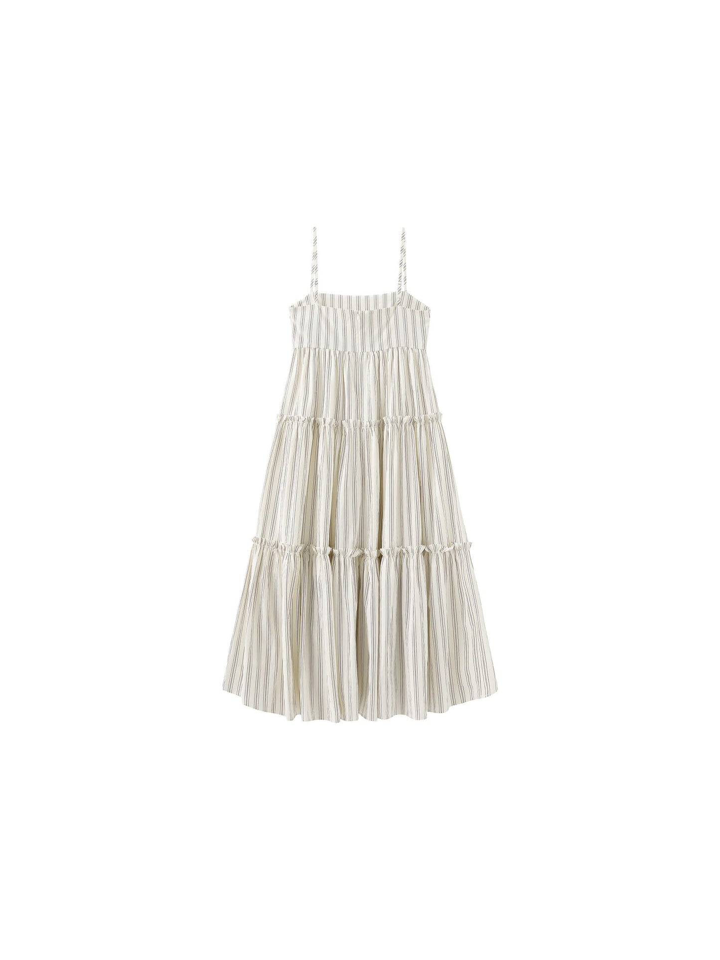 Strap Striped Cake Dress