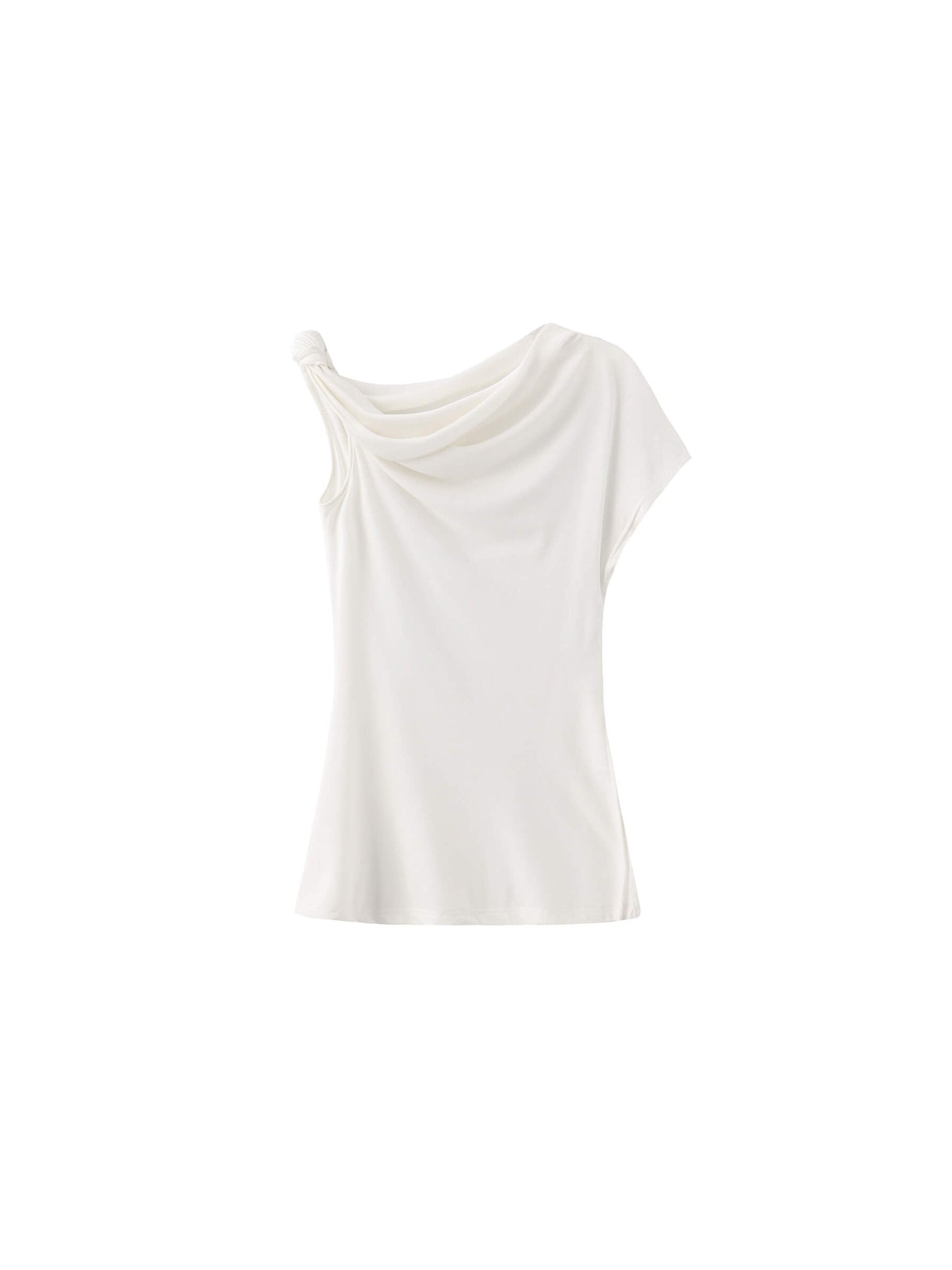 Slim-Fit One-Shoulder T-Shirt