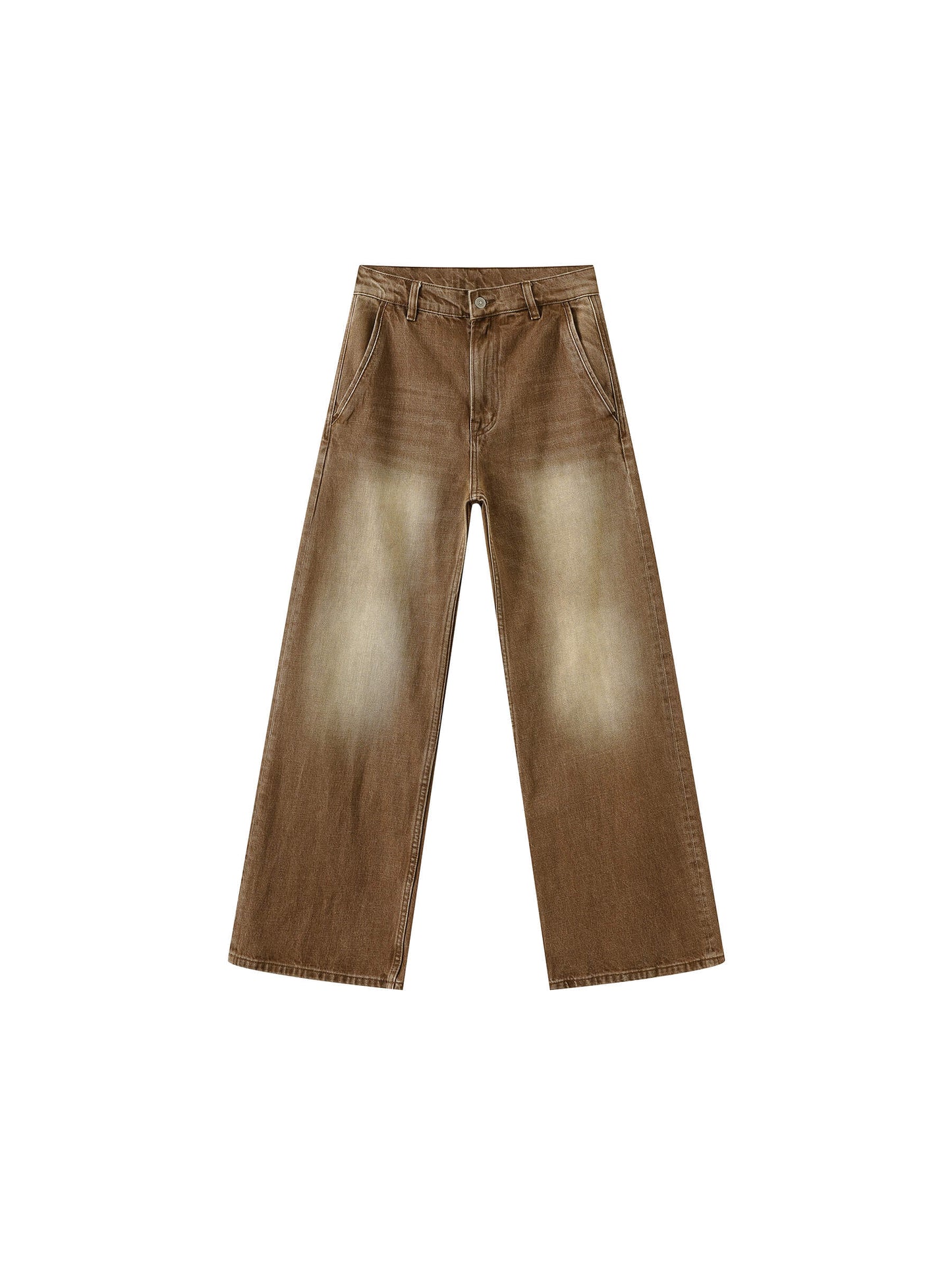 High Waisted Washed Out Boyfriend Jeans