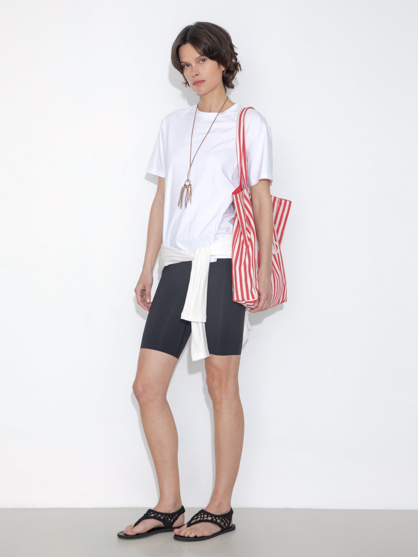 C by CUBIC Oversized Crew Neck Solid T-Shirt