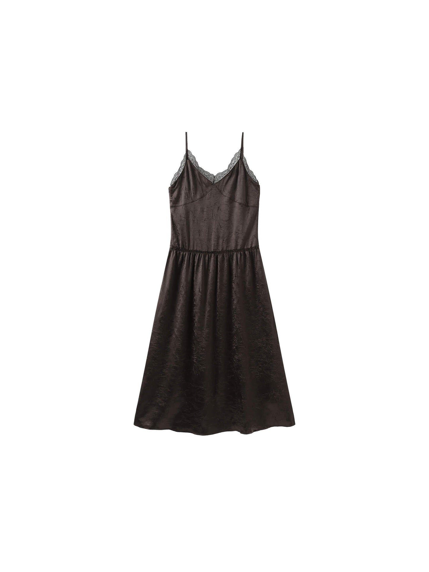 Lace Neck Sling Dress