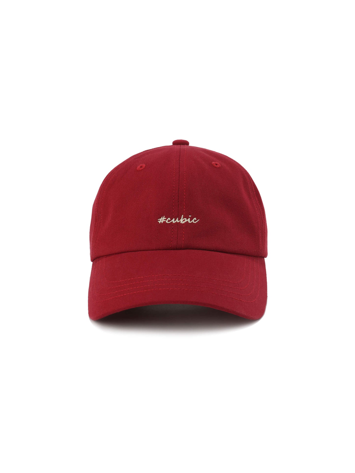 CUBIC Embroidered Solid Color Baseball Cap