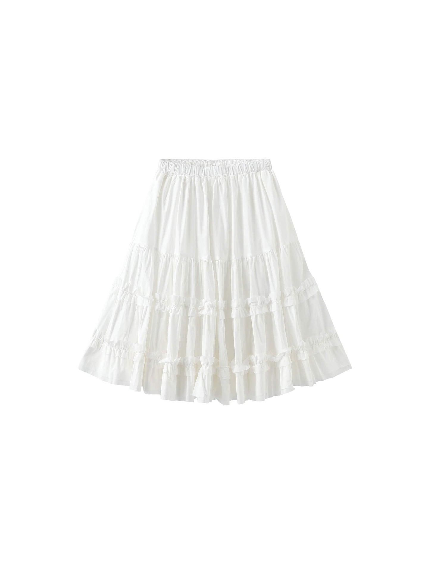 Pure Cotton Ruffle Cake Skirt