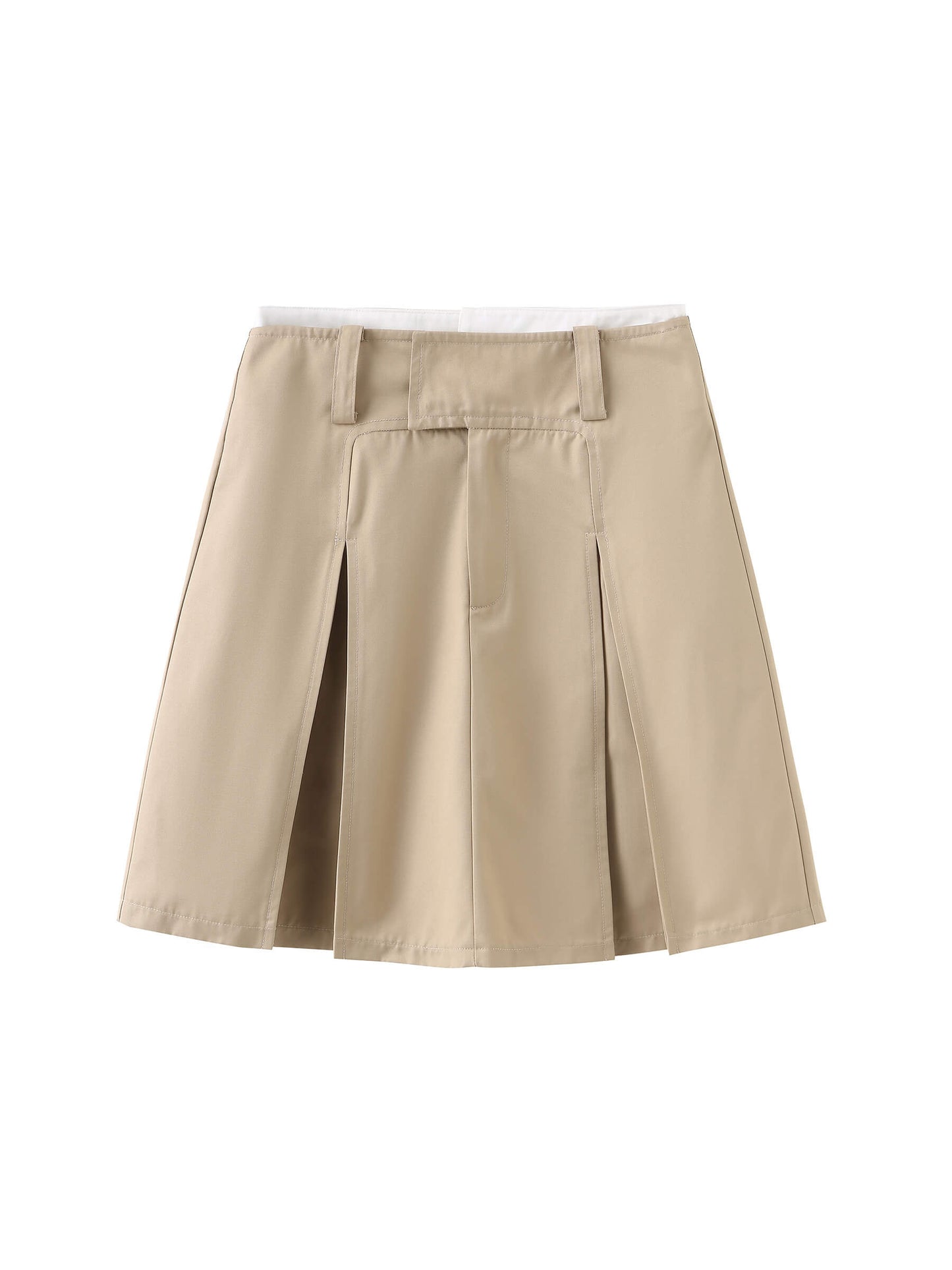 Pleated Short Skirt