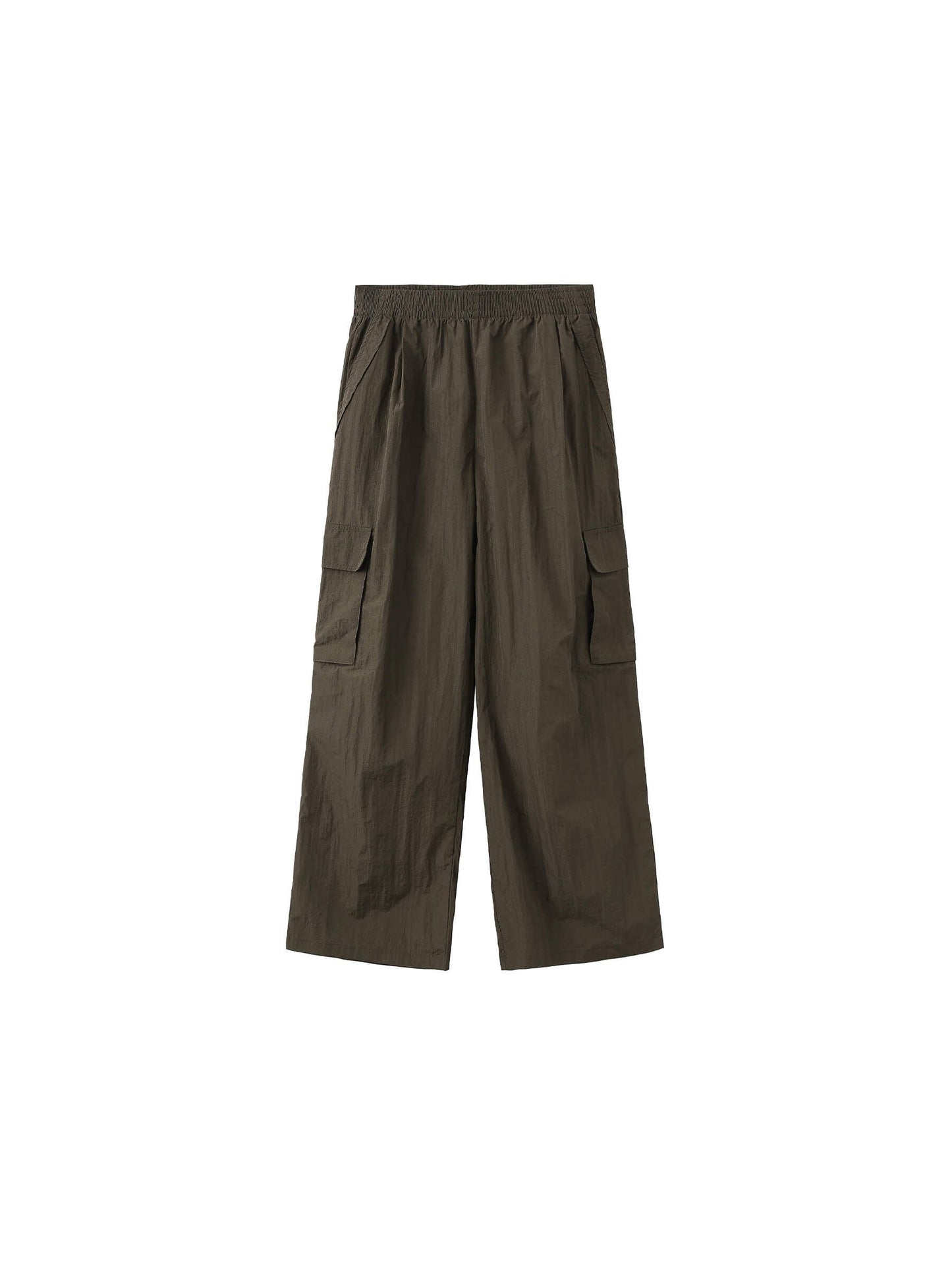 Elasticated Wide Leg Cargo Trousers