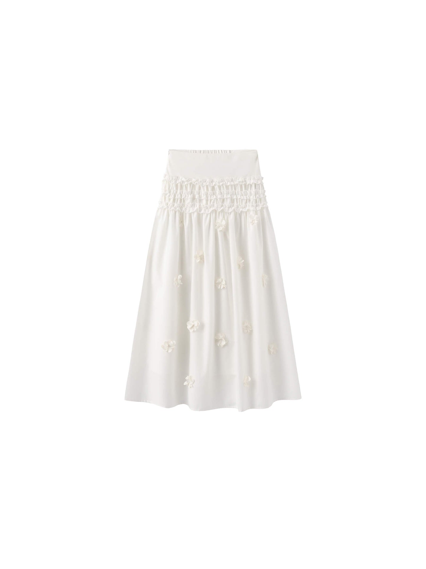 3D Floral Maxi Skirt