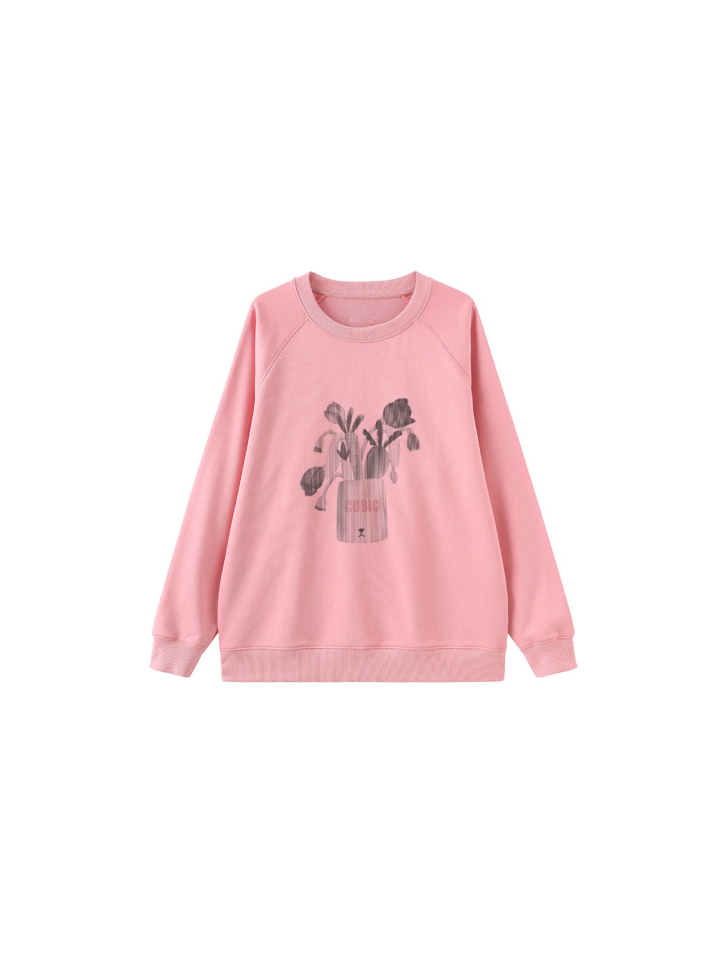 Round Neck Printed Sweatshirt