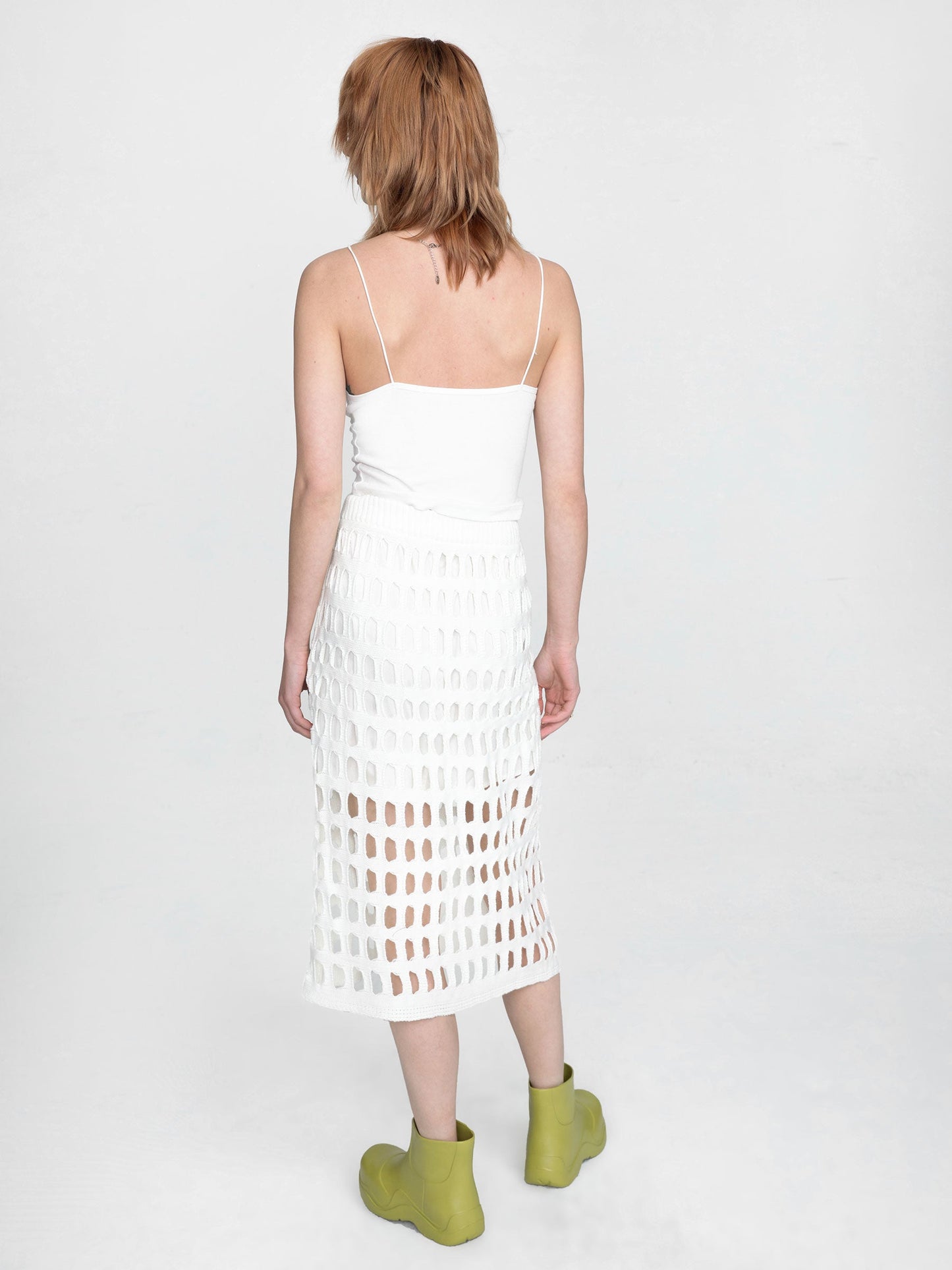 CUBIC Women's Large Mesh Midi Skirt