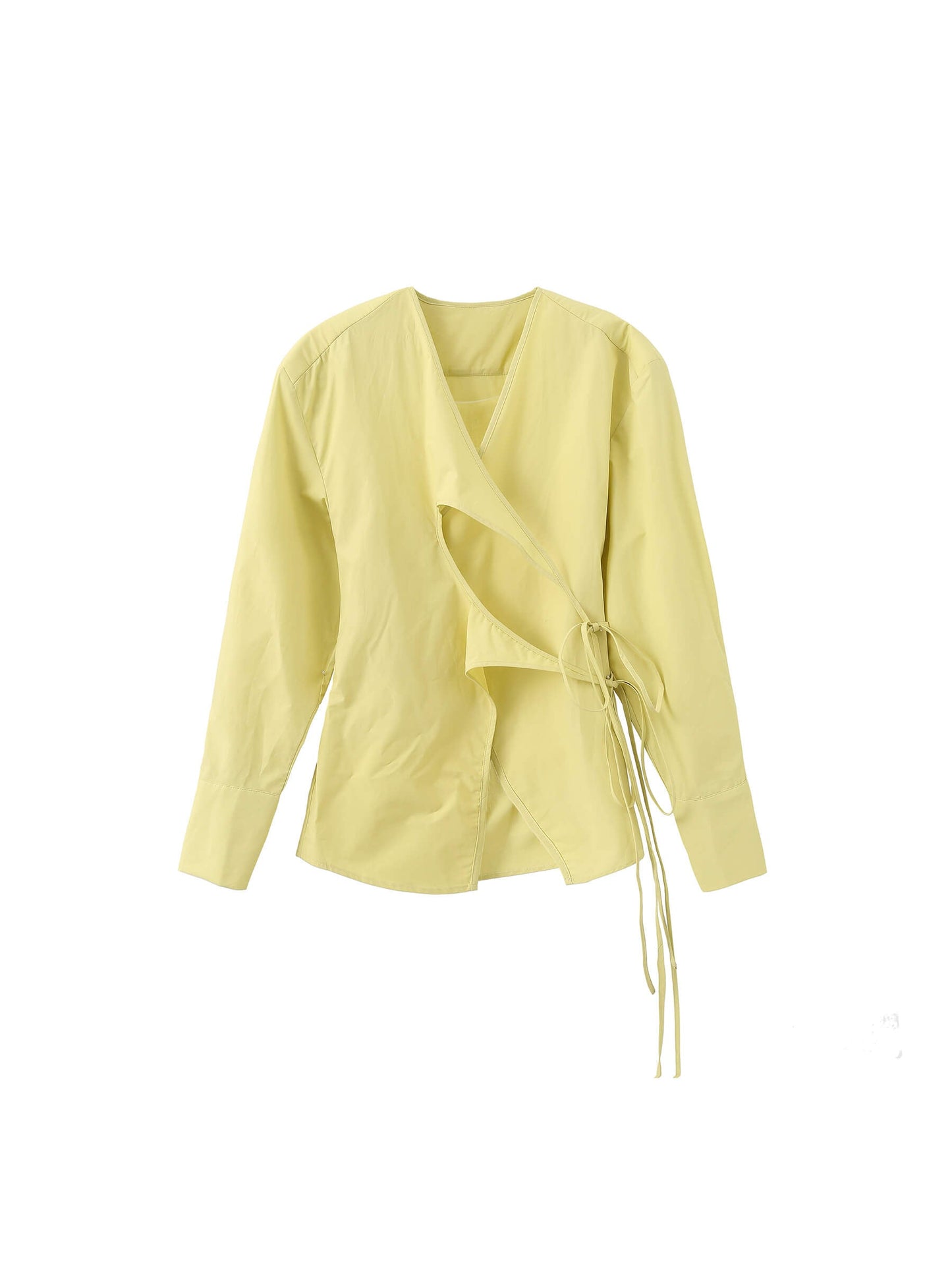 V-Neck Criss-Crossed Layered Blouse