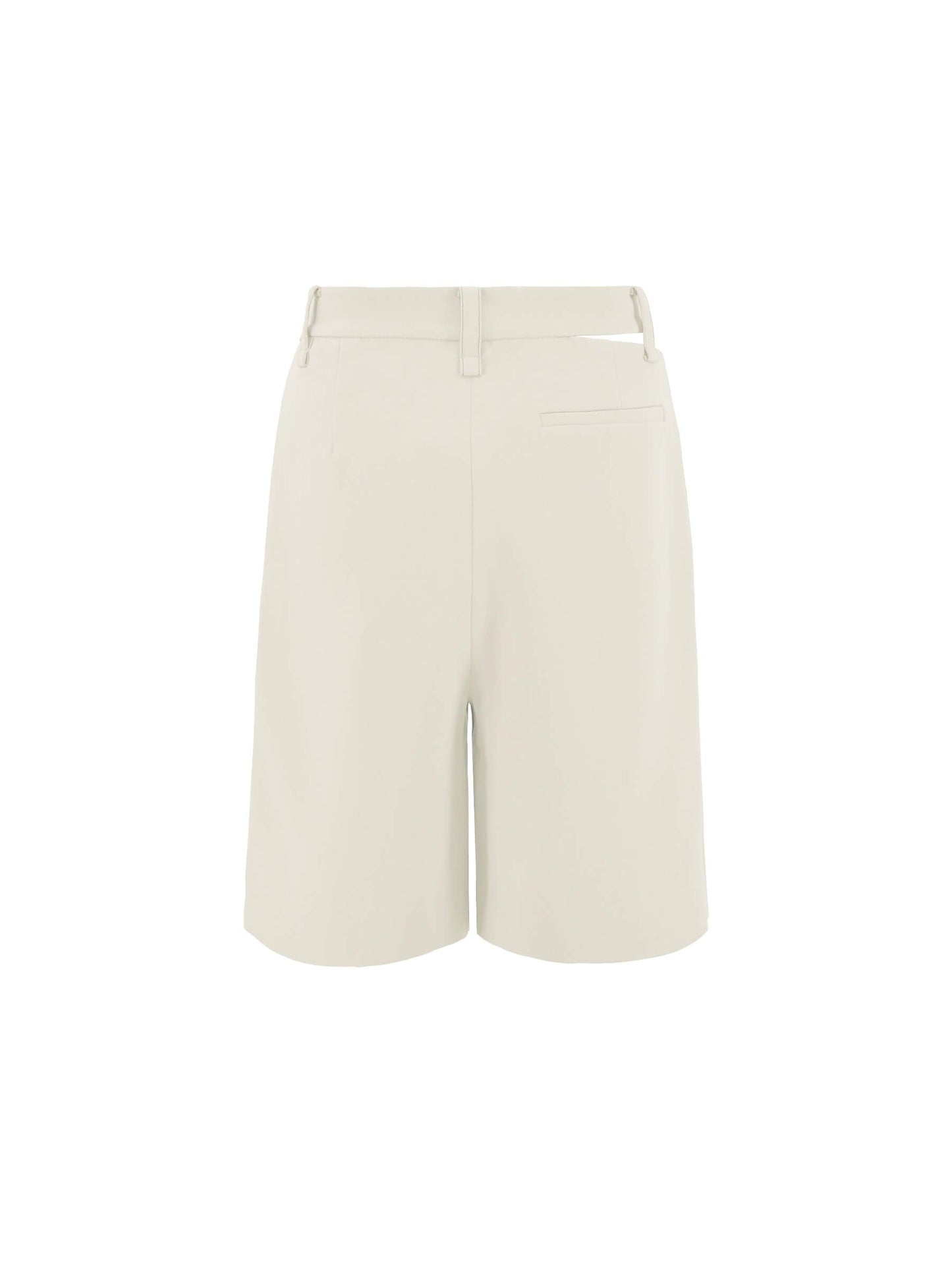 Asymmetric Cut Out Tailored Shorts