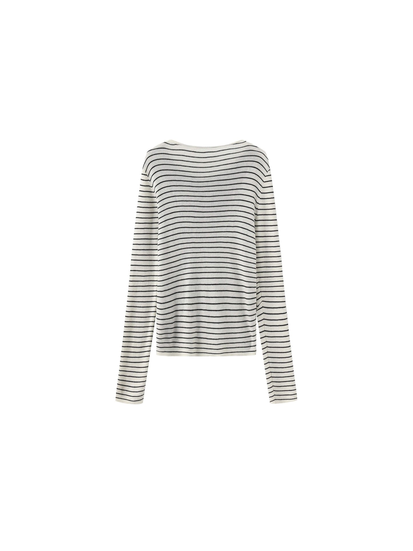 Slim-Fit Long Sleeve Layered Knit Cardigan