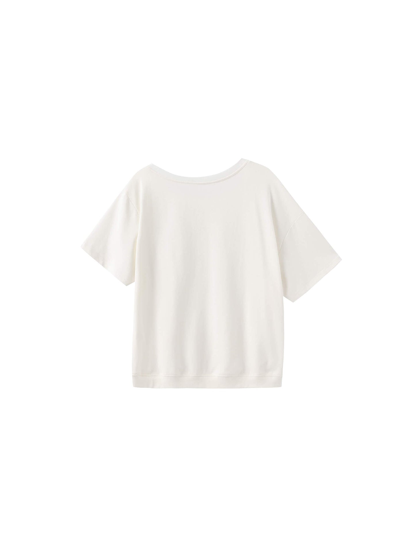 C BY CUBIC Embroidered Off-Shoulder Short-Sleeve Top