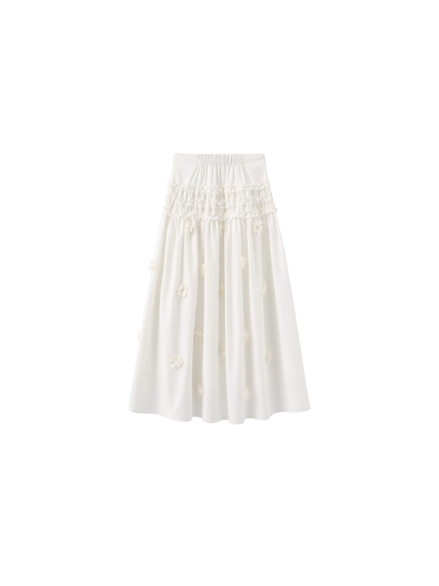 3D Floral Maxi Skirt