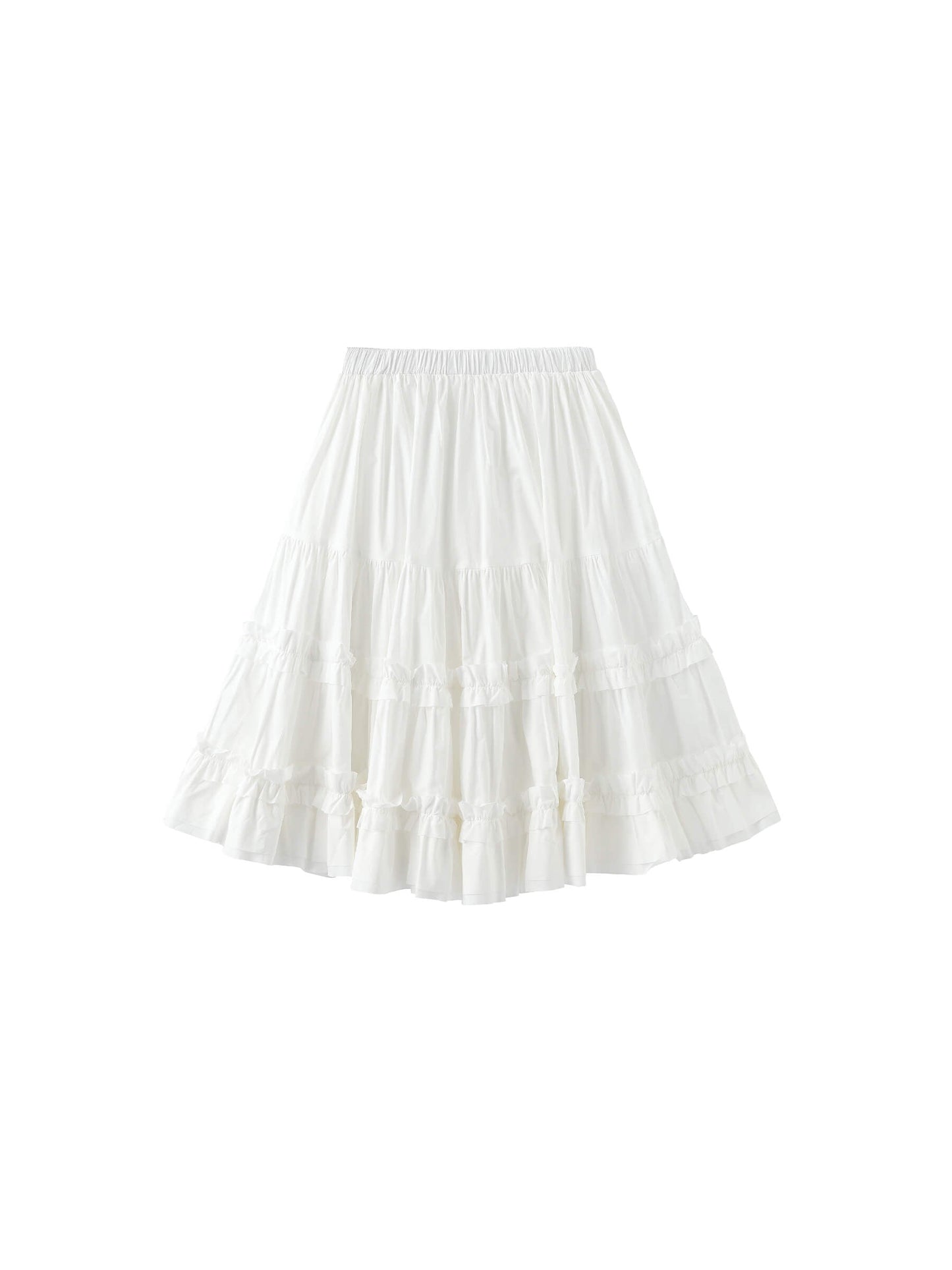 Pure Cotton Ruffle Cake Skirt
