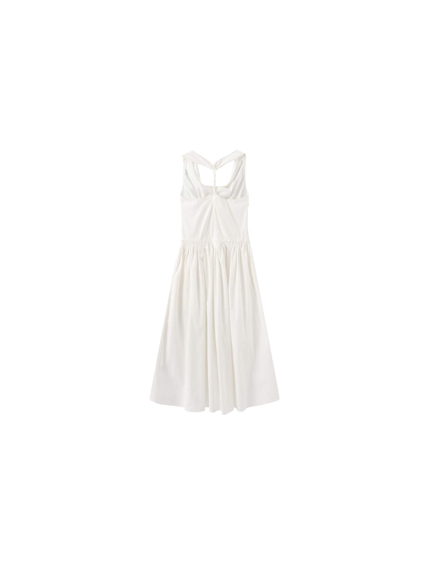 100% Cotton Halter Neck Cowl Dress