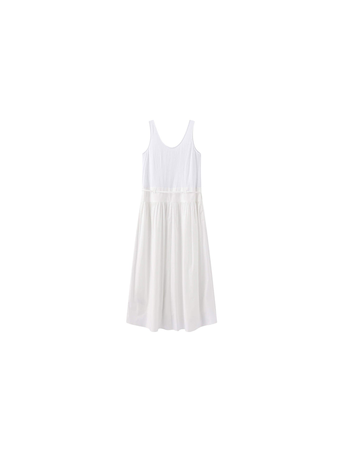 Panelled Henley Neck Vest Dress