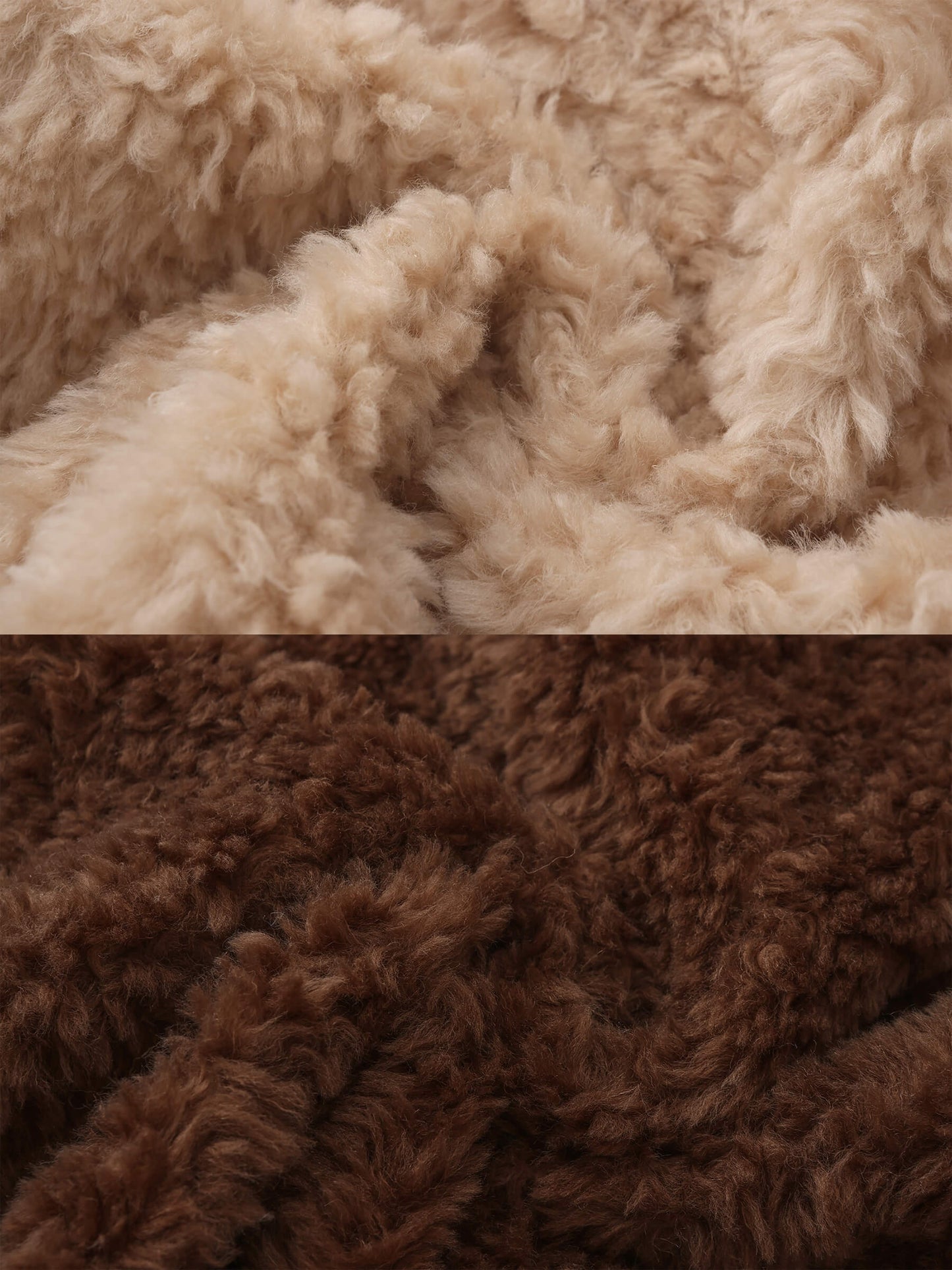 ONE BY CUBIC Hign Collar Furry 100% Wool Coat