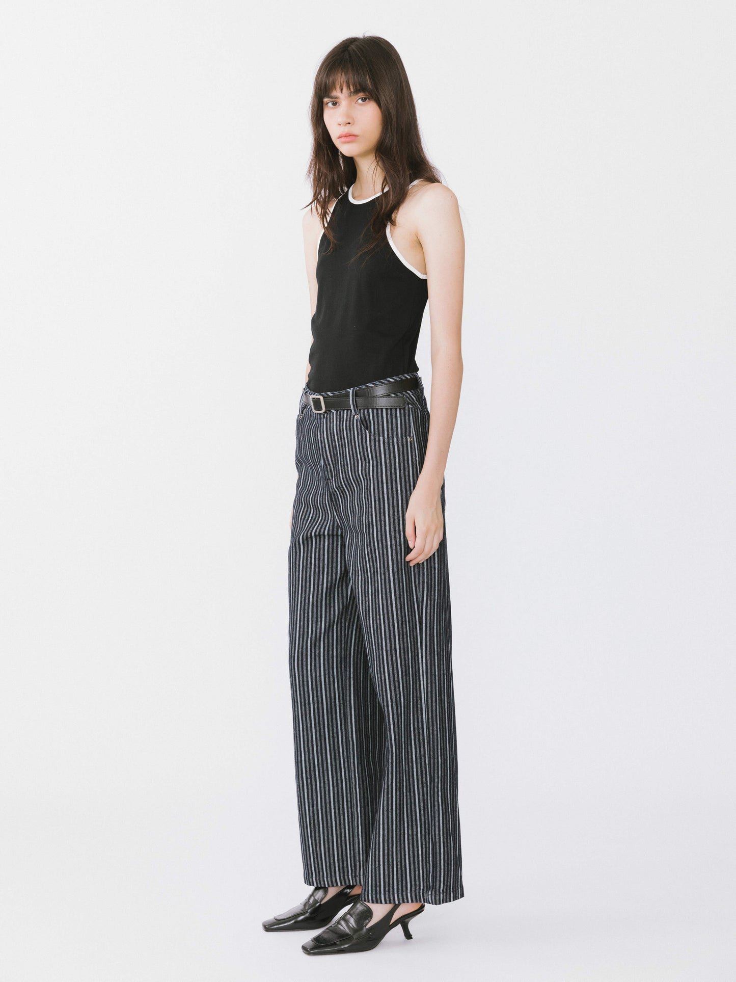 Contrast Cutaway Tank Top