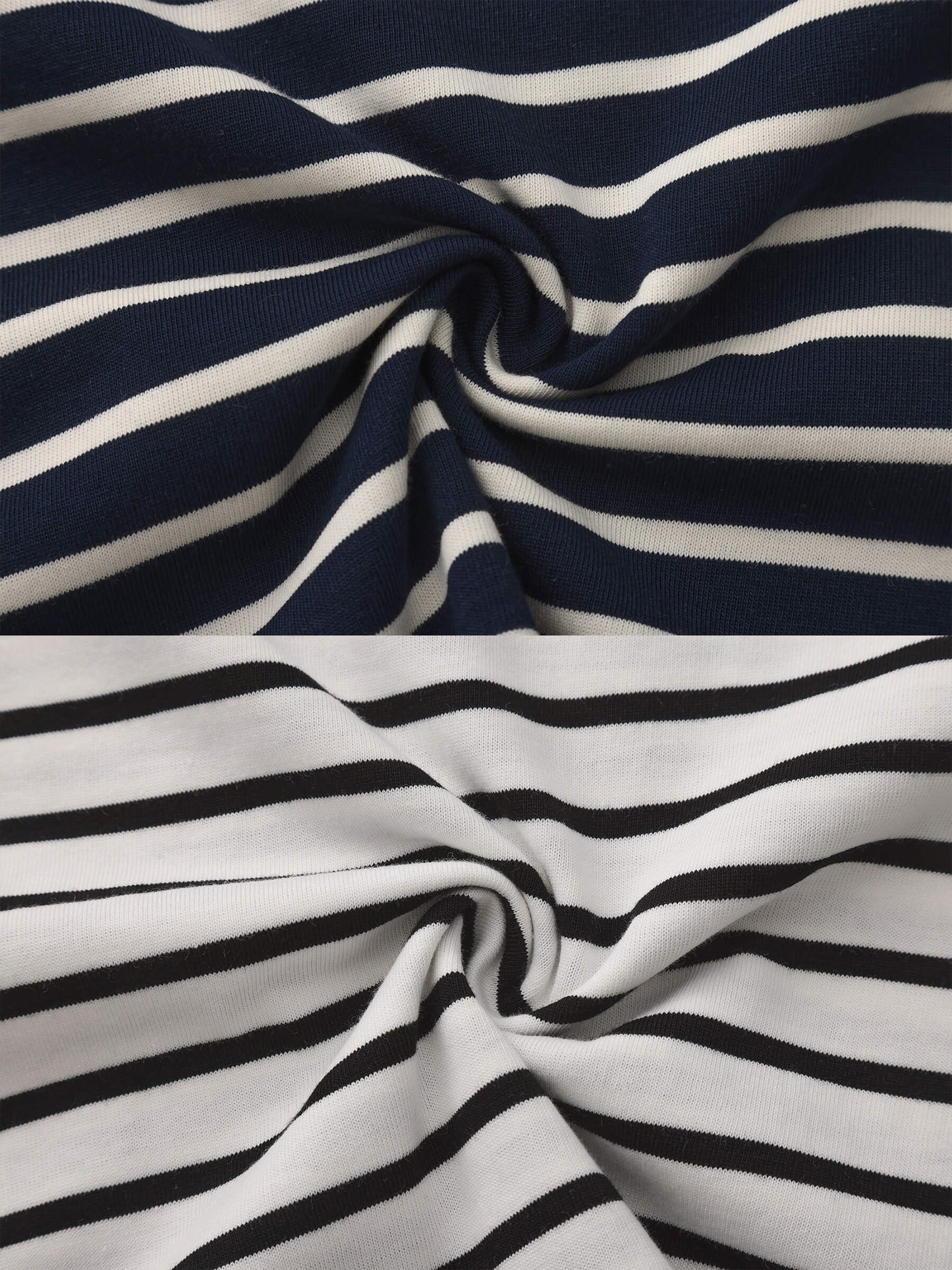 C by CUBIC Striped Basic Cotton T-Shirt