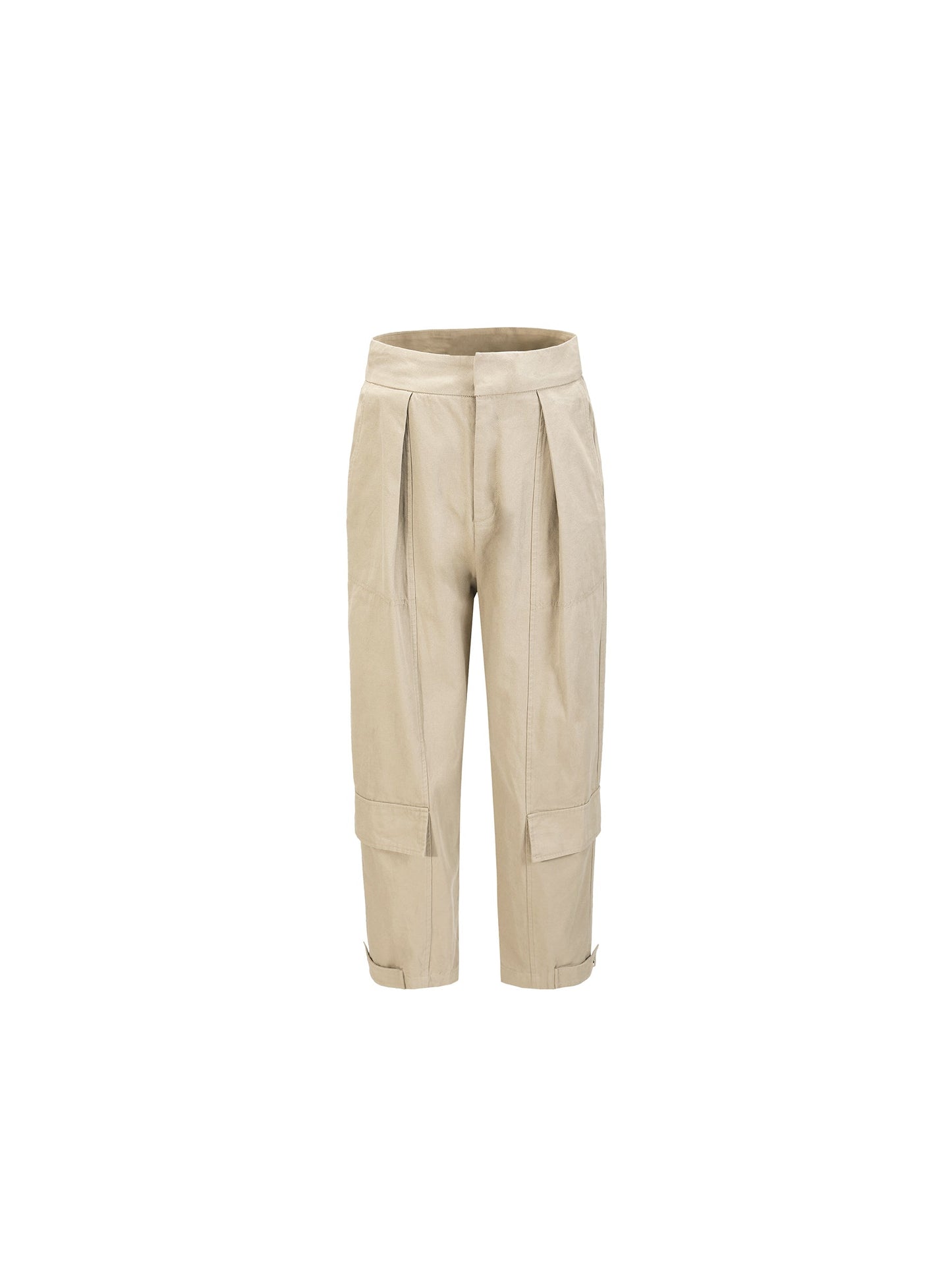 Pleat Cargo Trousers