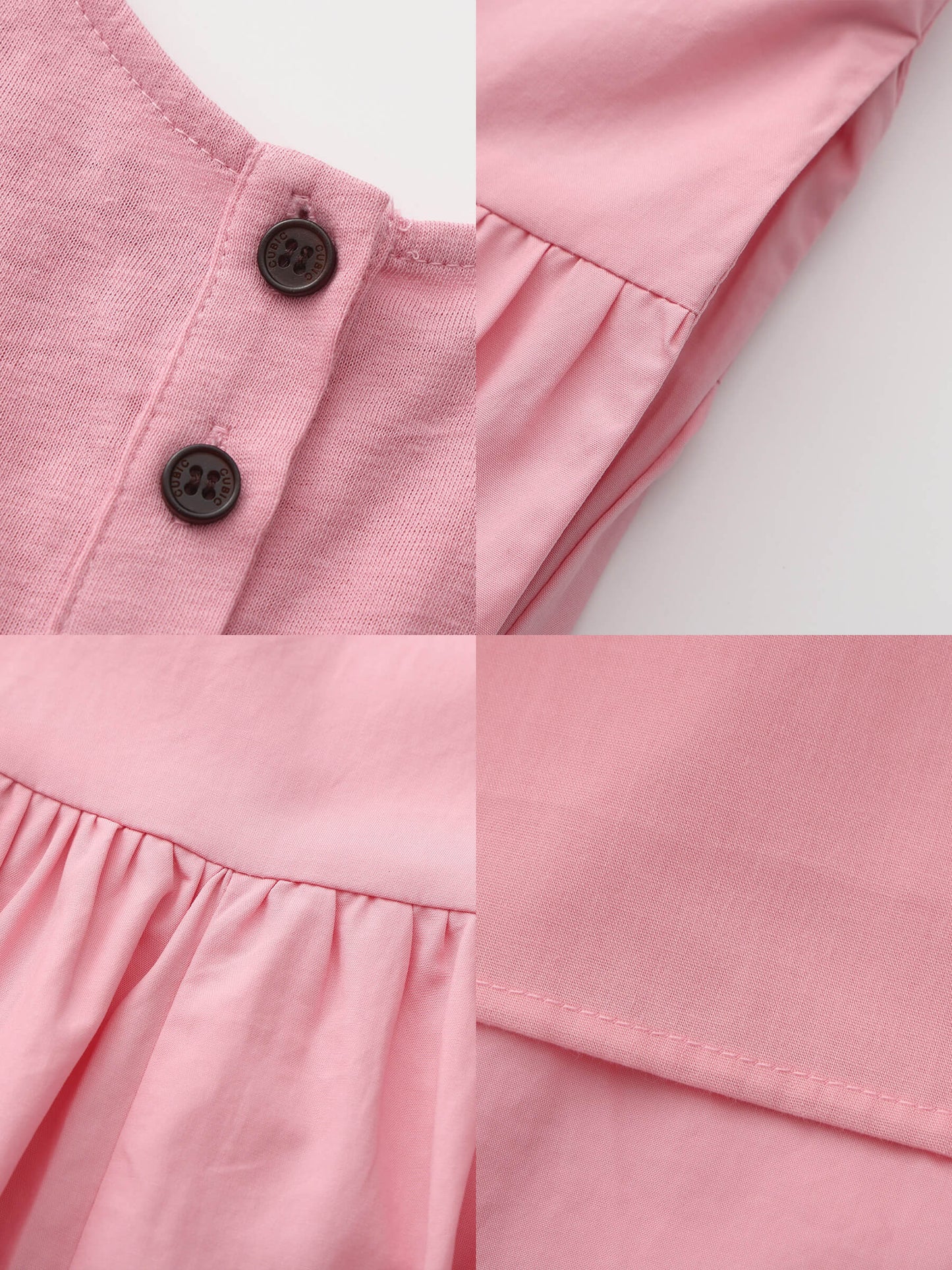 Panelled Henley Neck Vest Dress