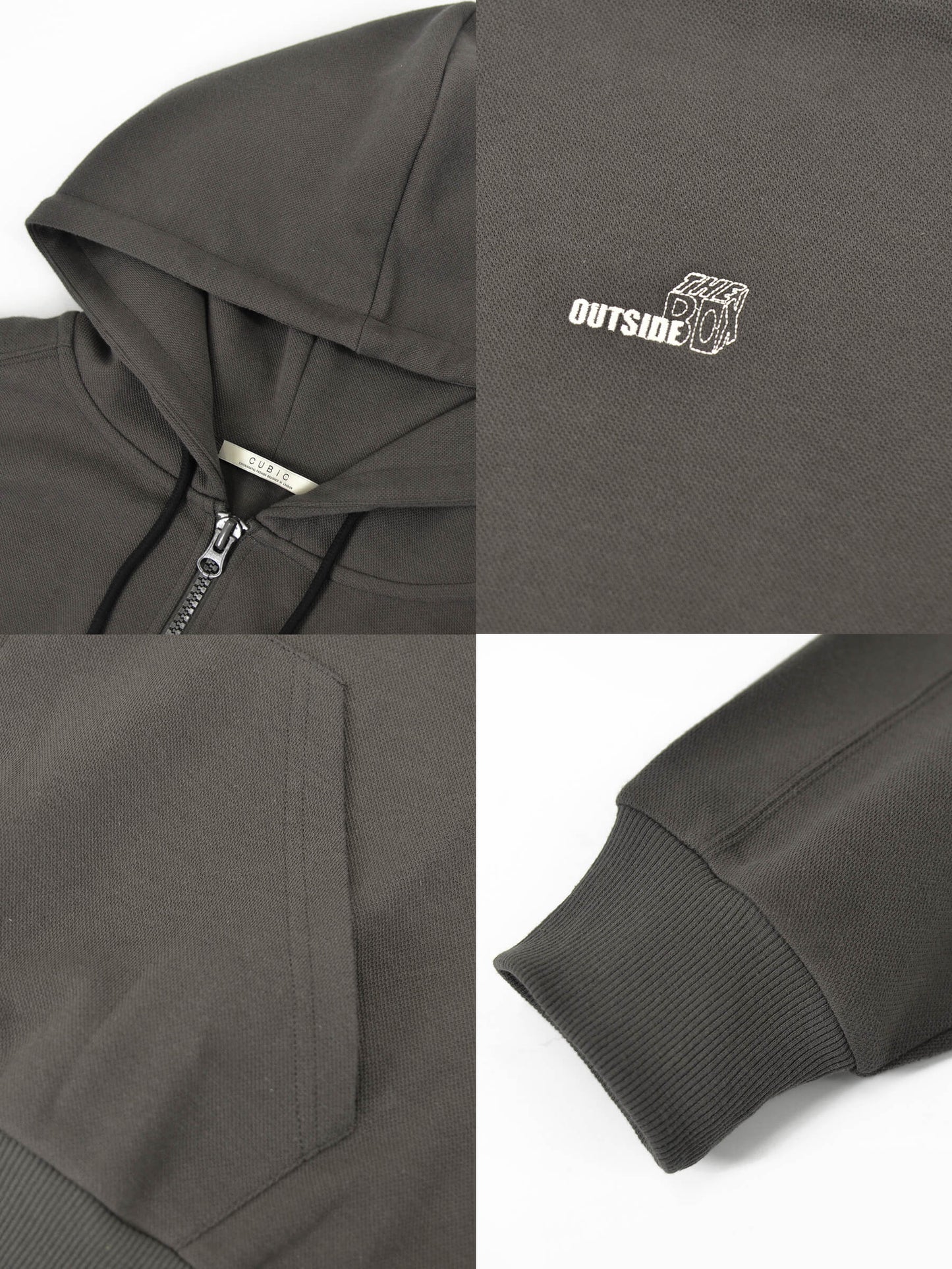 Boyfriend Zip Up Hoodie