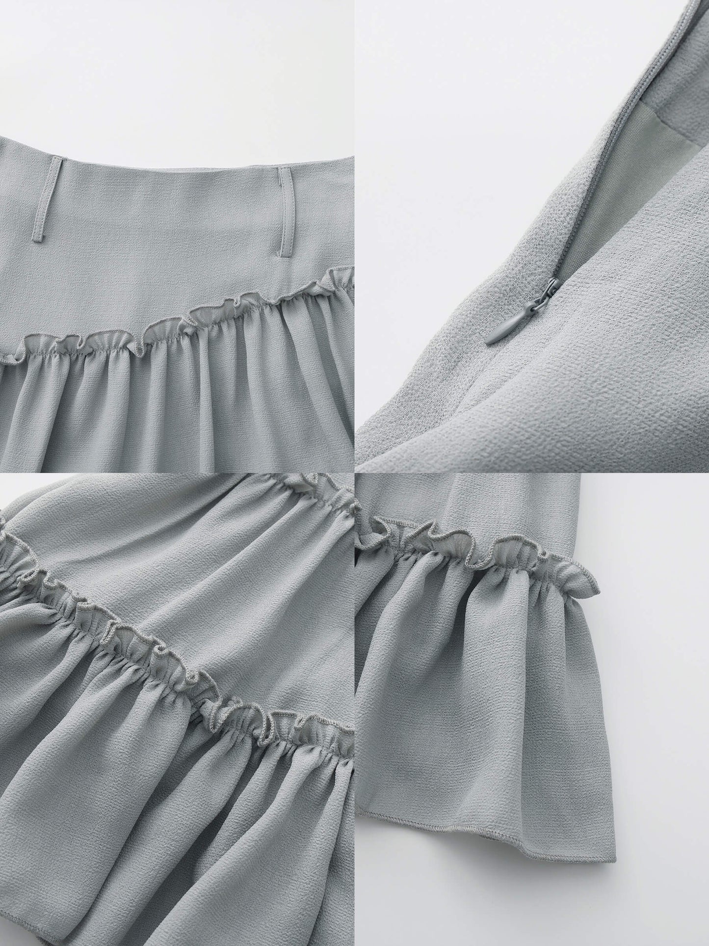 Asymmetrical Ruffled Mini Skirt
