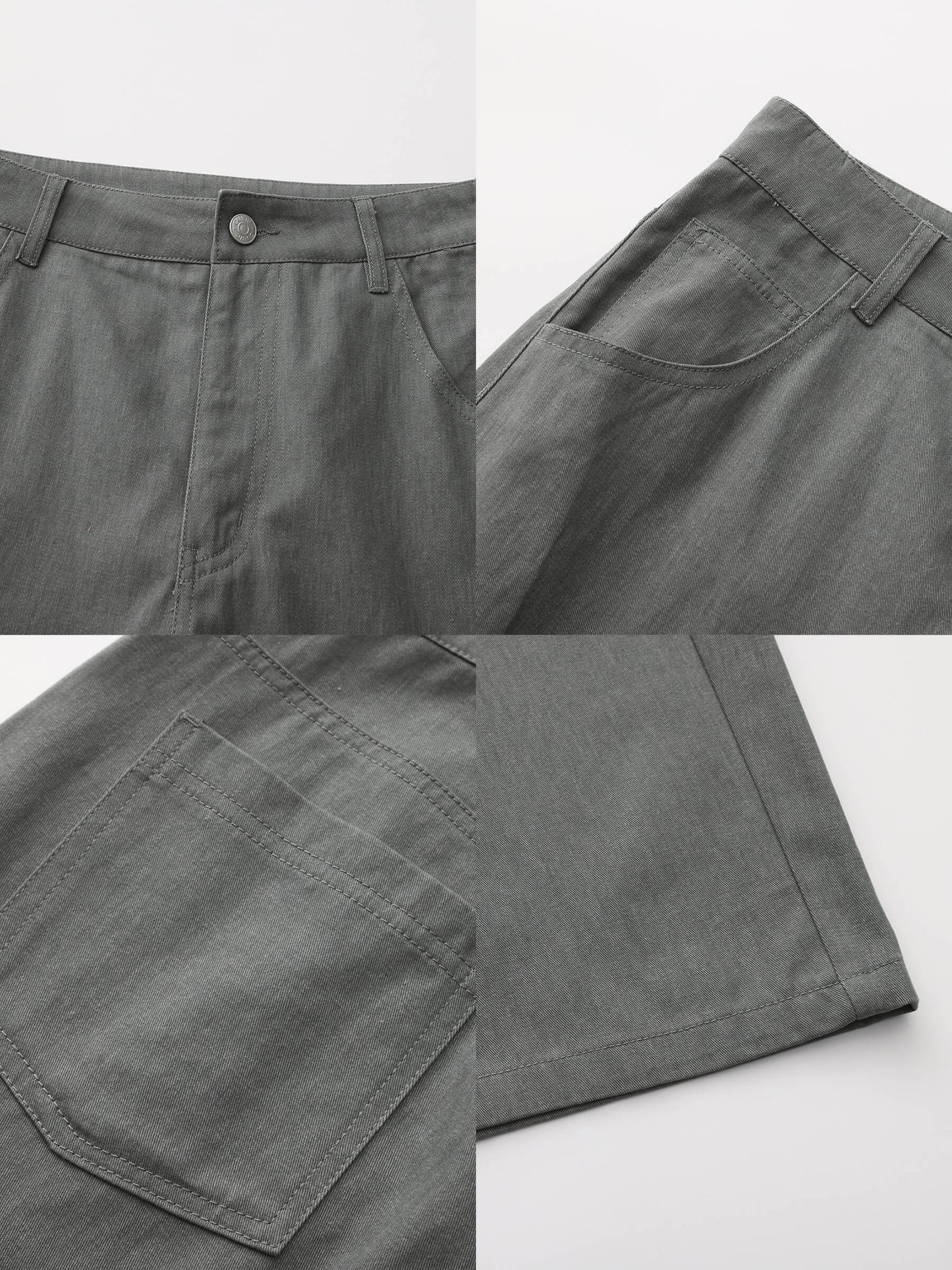 100% Cotton Draped Oversized Wide-Leg Casual Pants