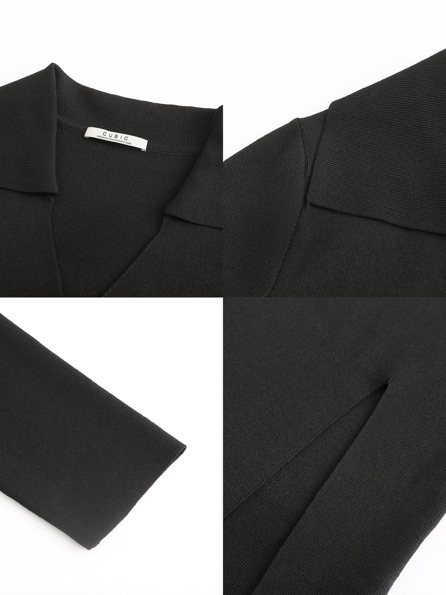 3/4 Sleeve Slitted Dress