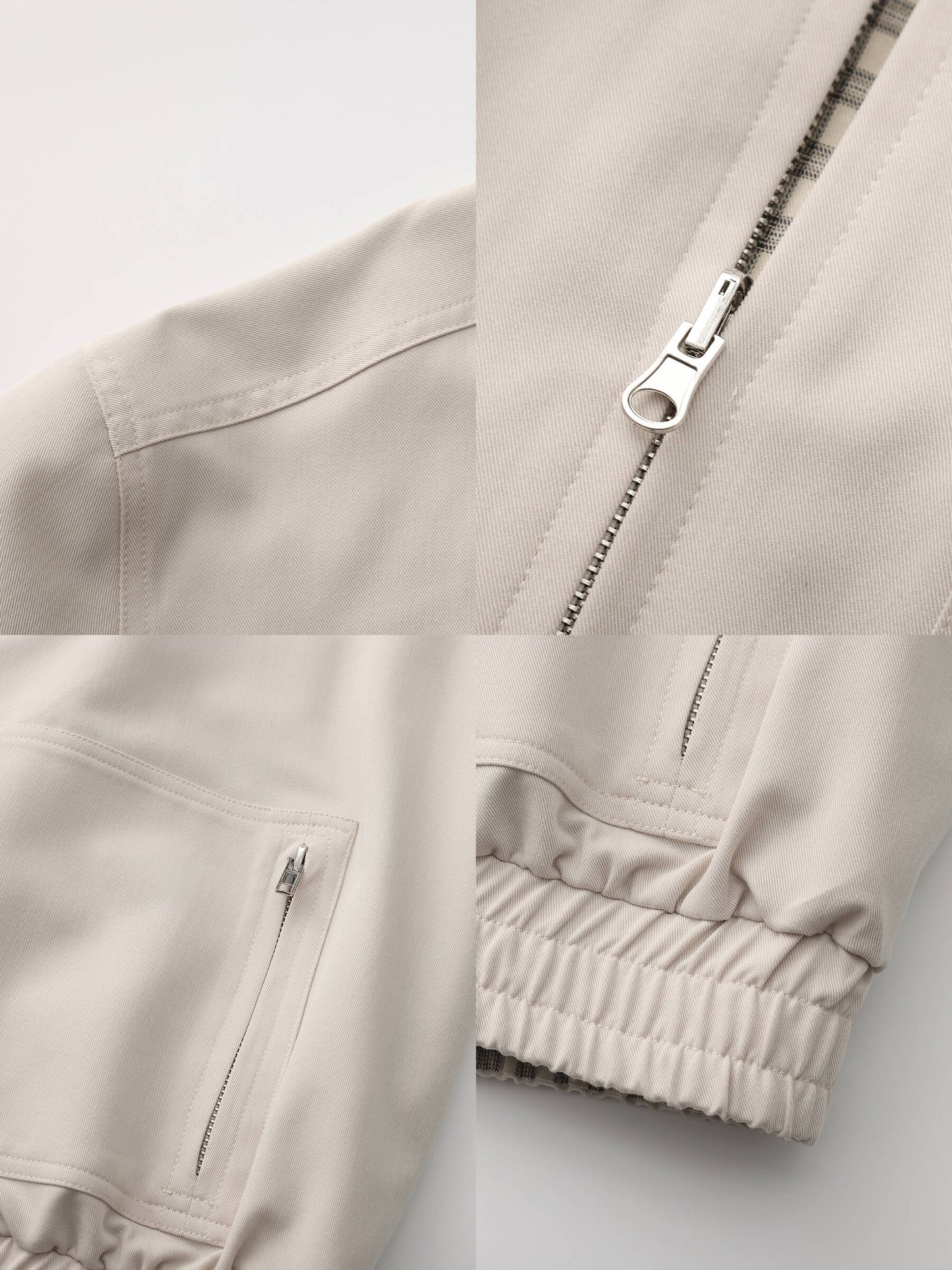Reversible Jacket with Color-Block Collar
