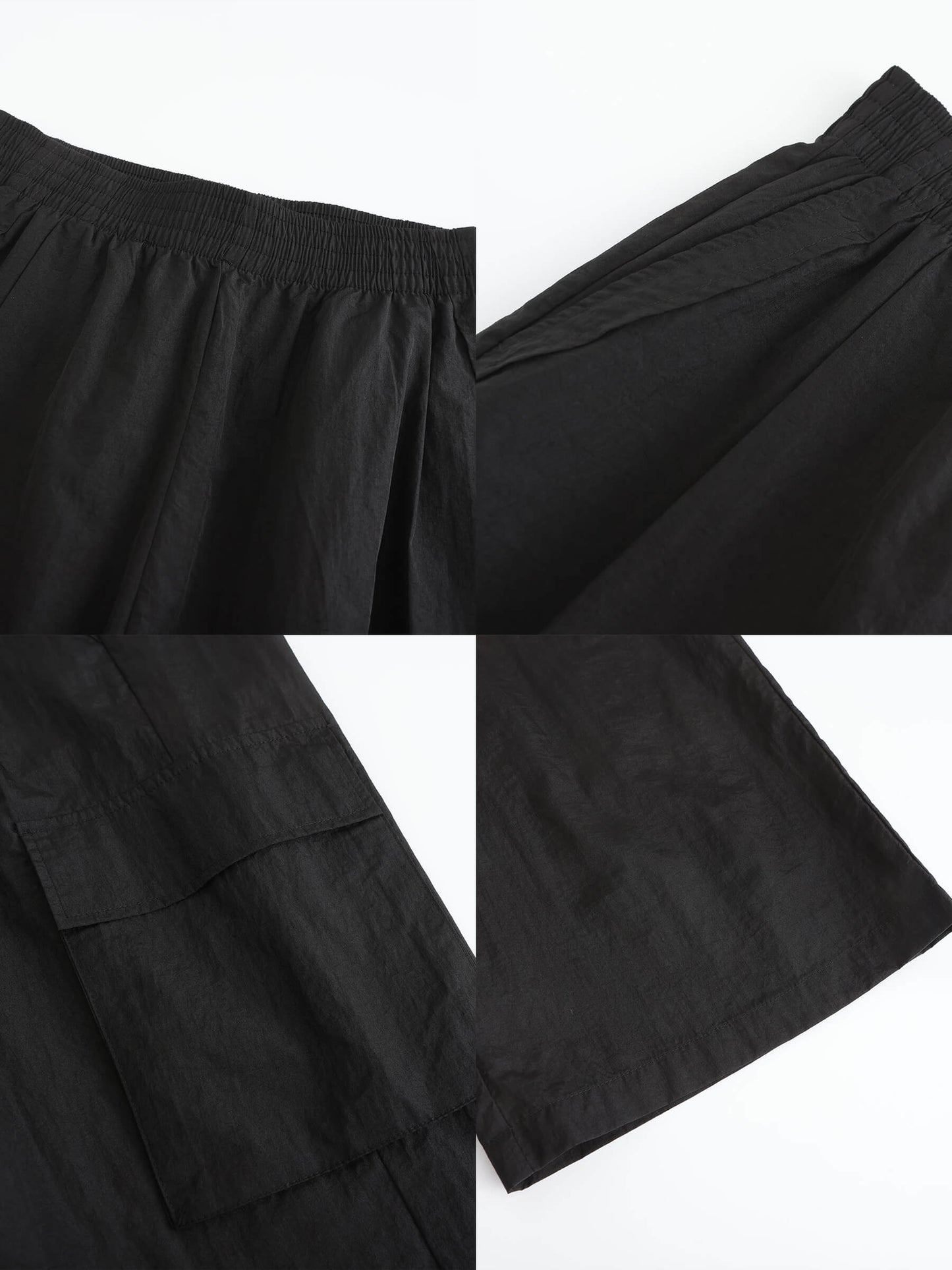 Elasticated Wide Leg Cargo Trousers