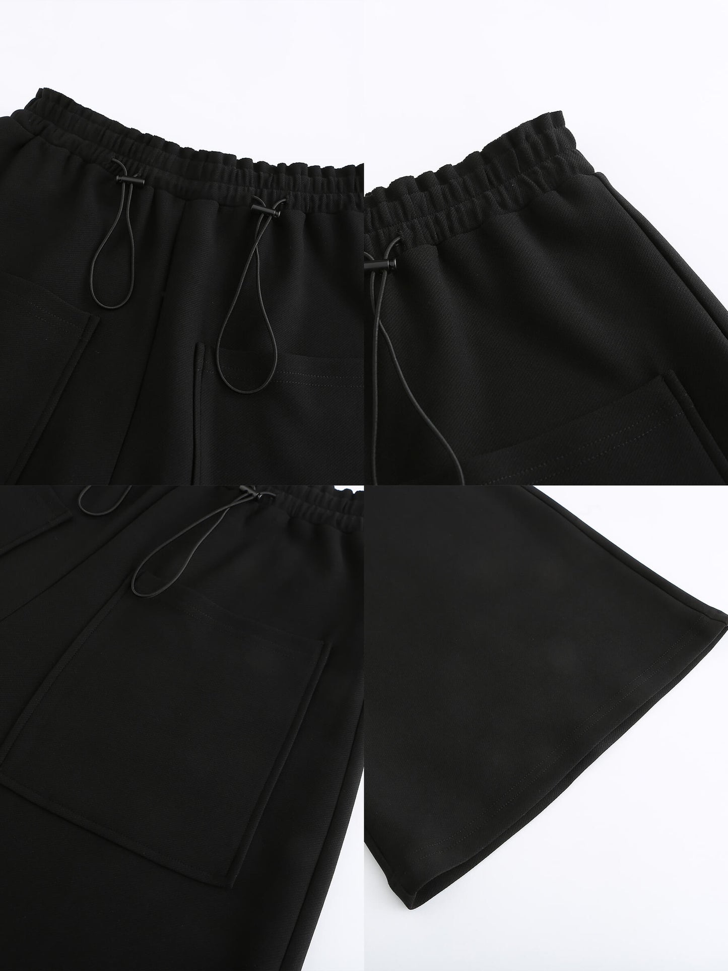 Double Drawstring Wide Leg Trousers