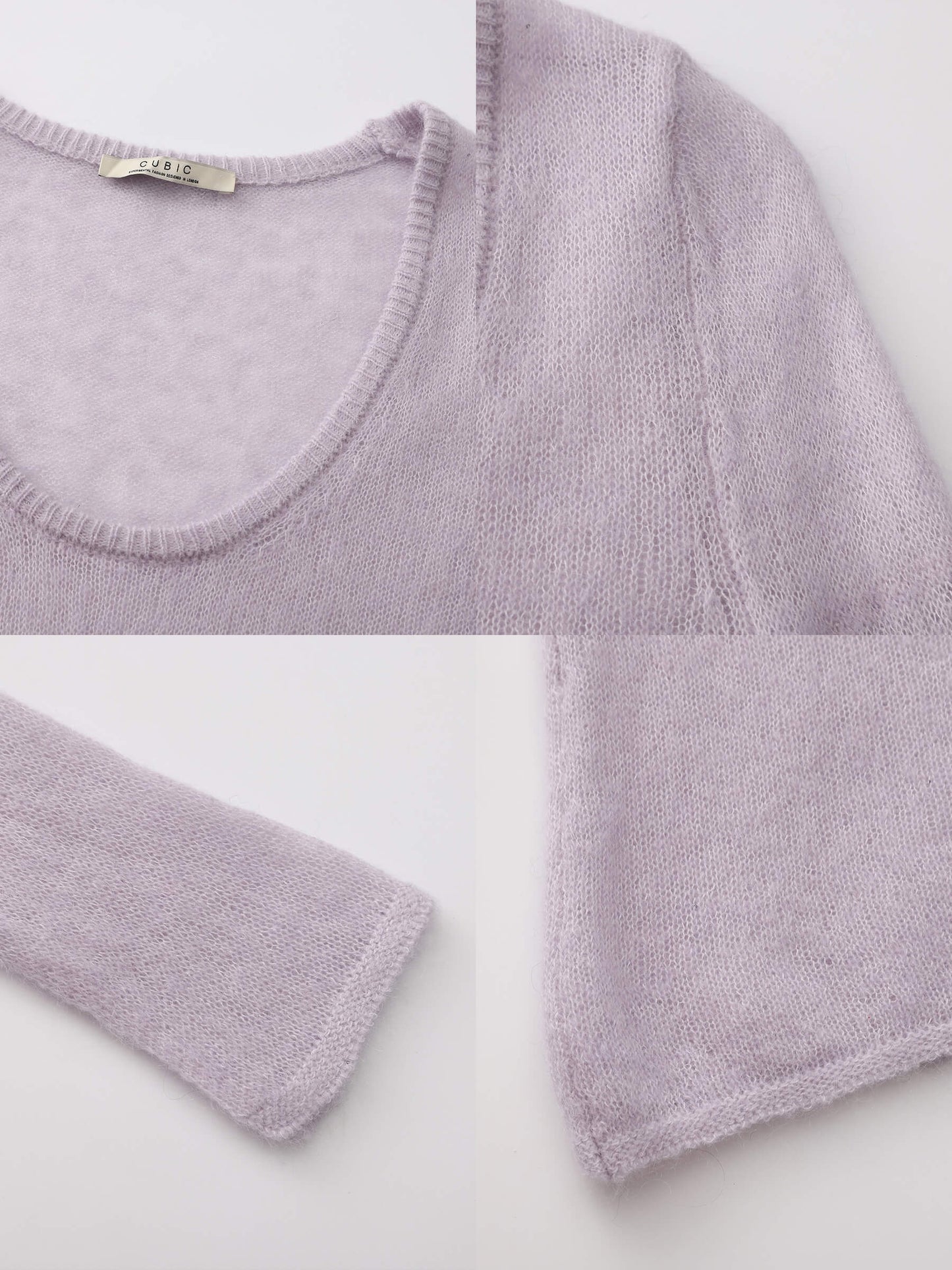 Crew Neck Slim-Fit Knitted Top
