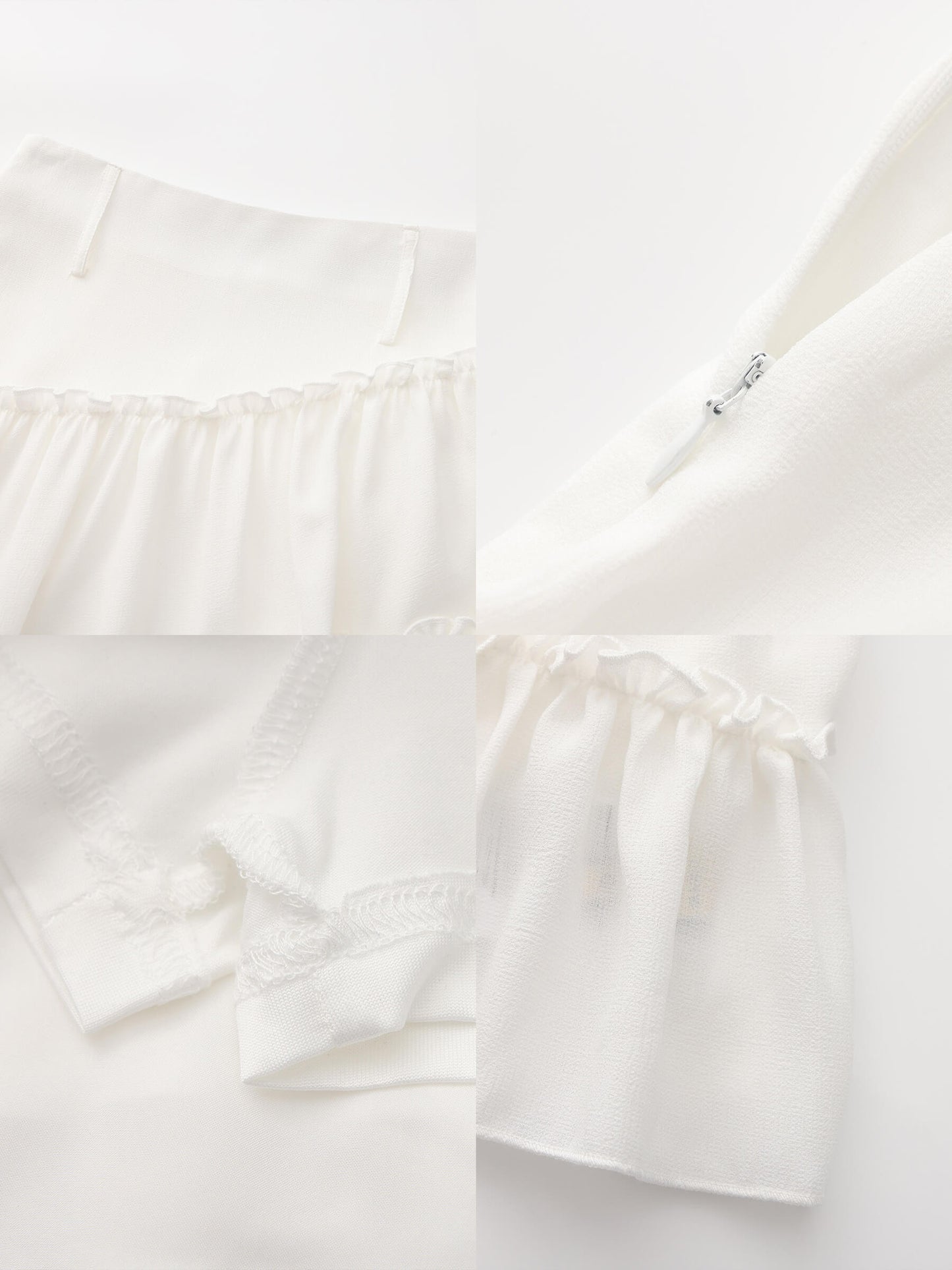 Asymmetrical Ruffled Mini Skirt