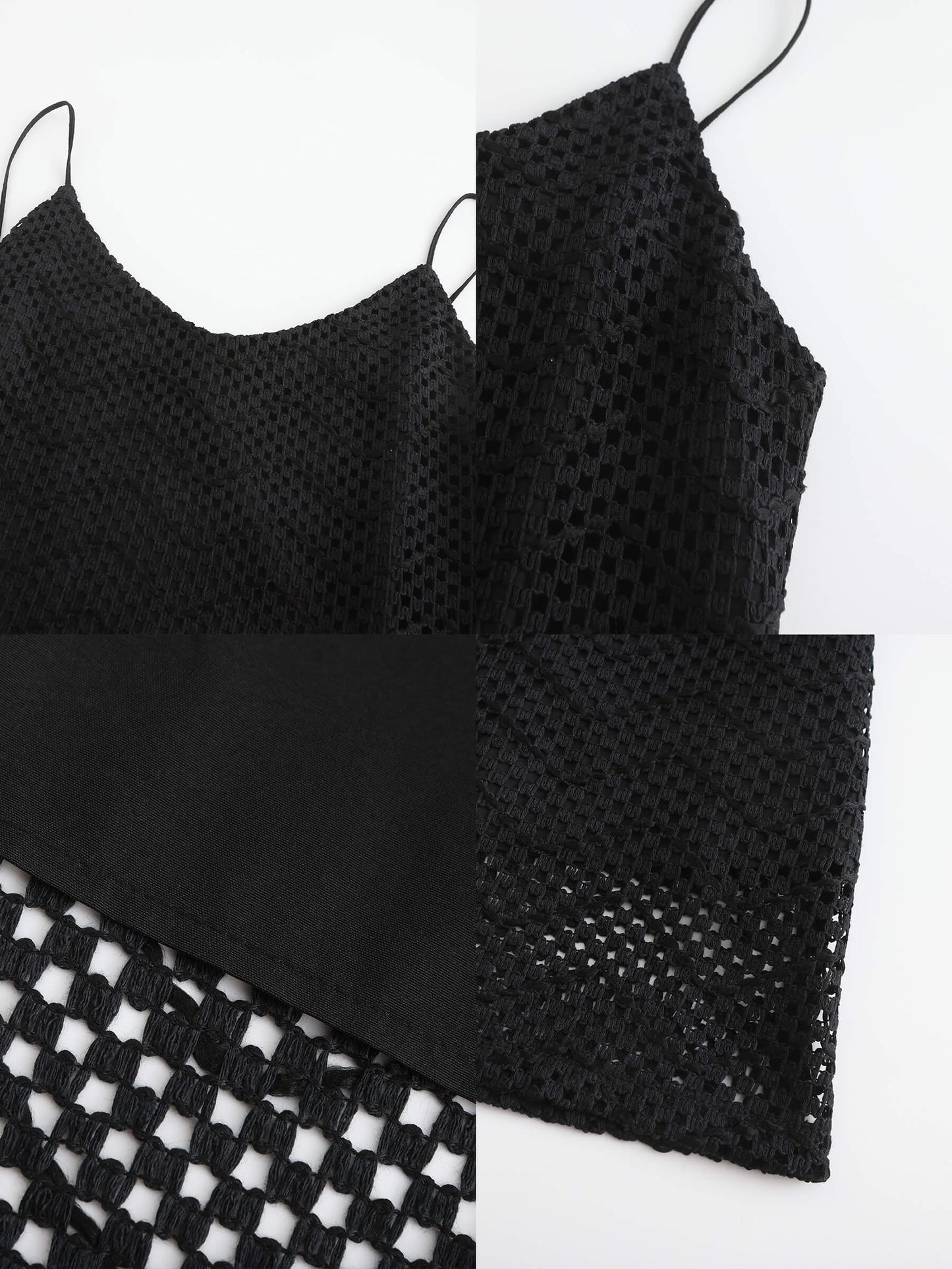 Lace Hollow Out A-Line Sling Dress