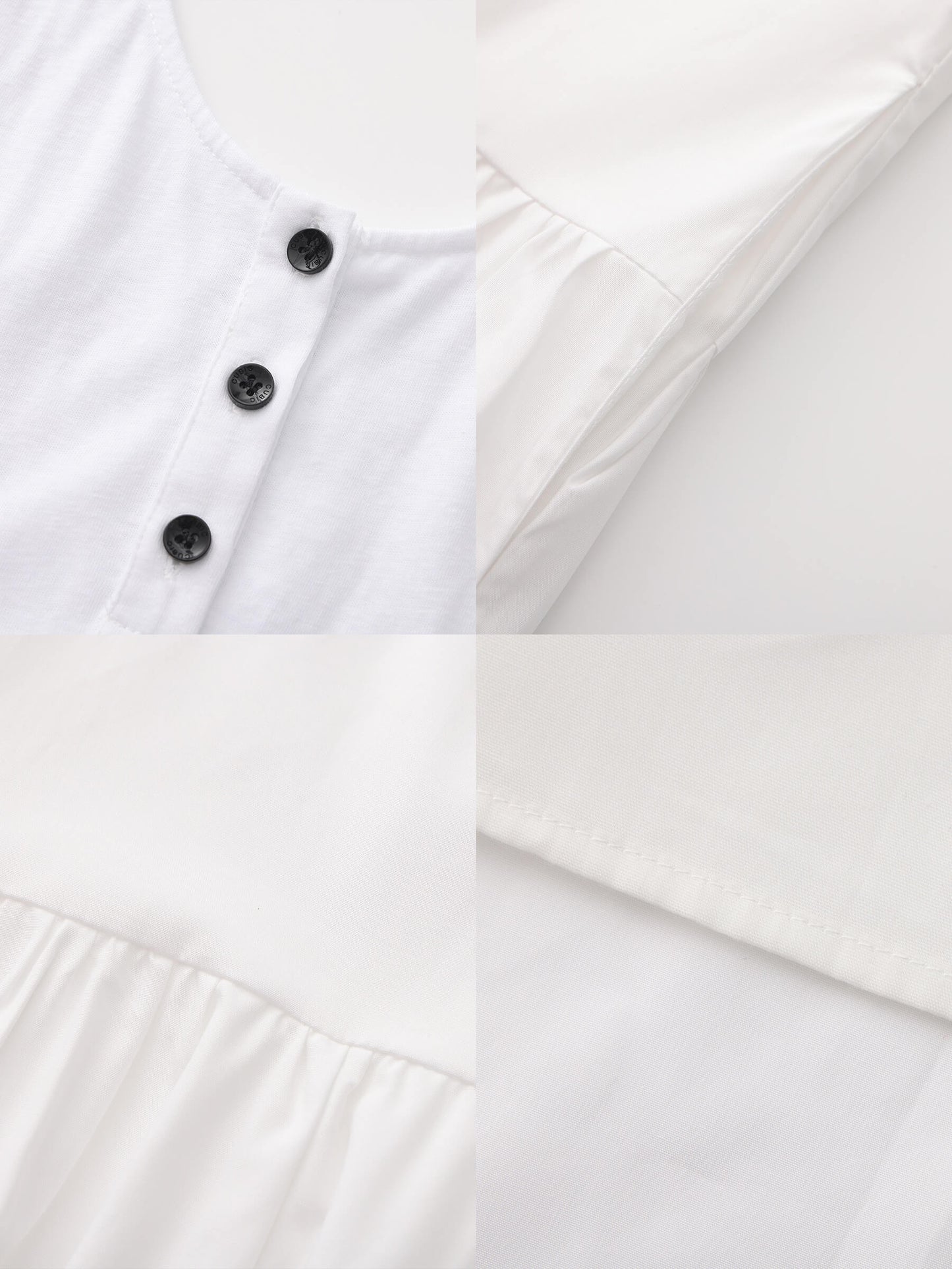 Panelled Henley Neck Vest Dress